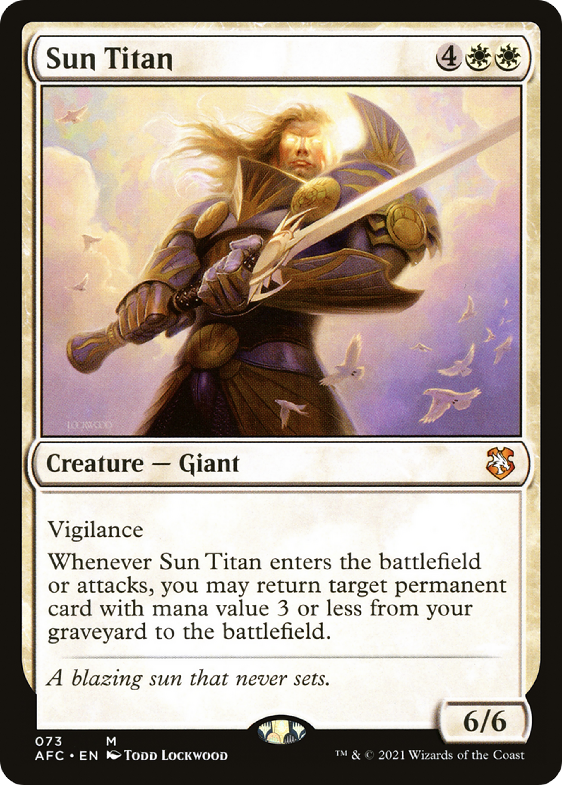 Sun Titan — Forgotten Realms Commander — Magic: The Gathering