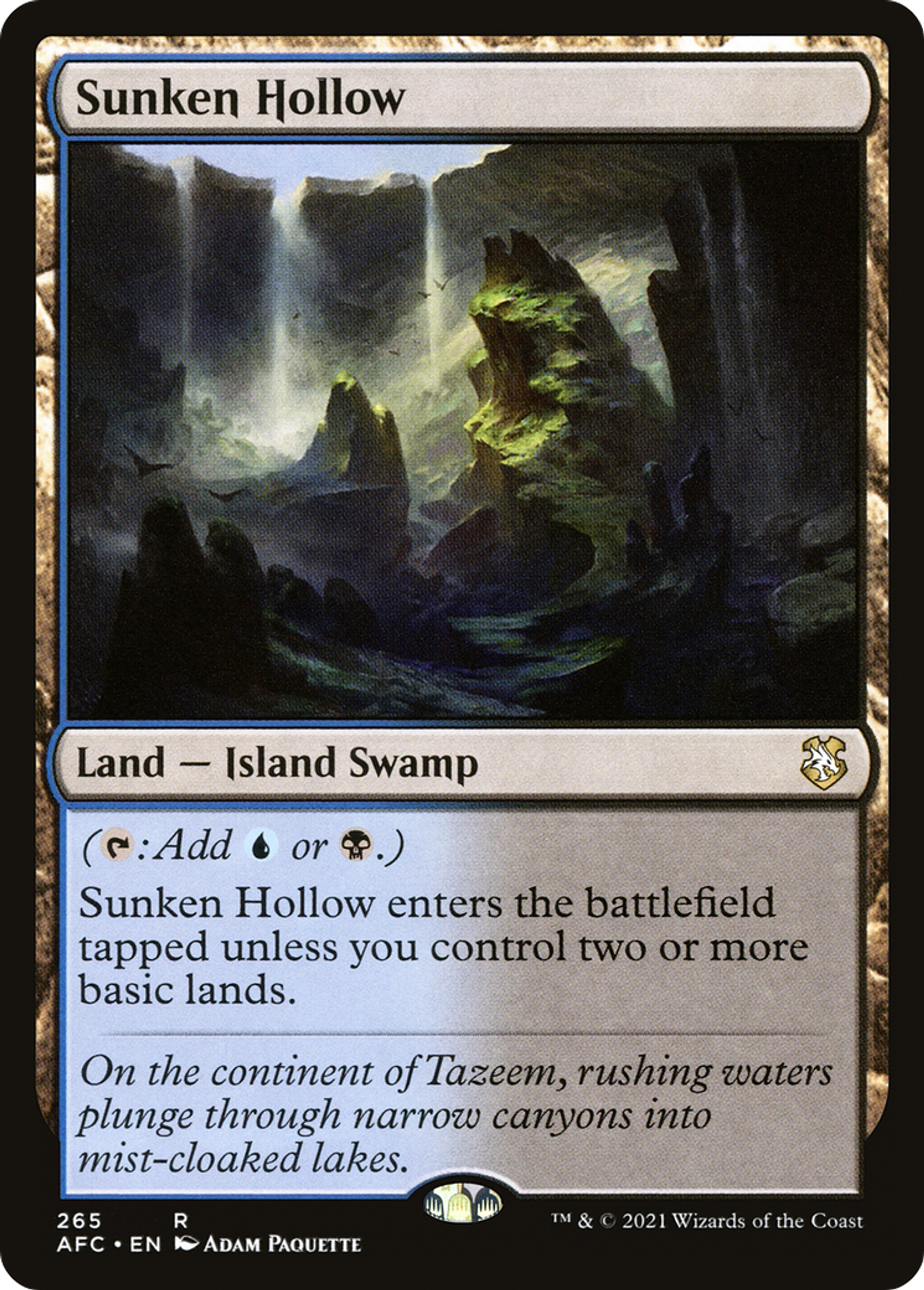 Sunken Hollow — Forgotten Realms Commander — Magic: The Gathering