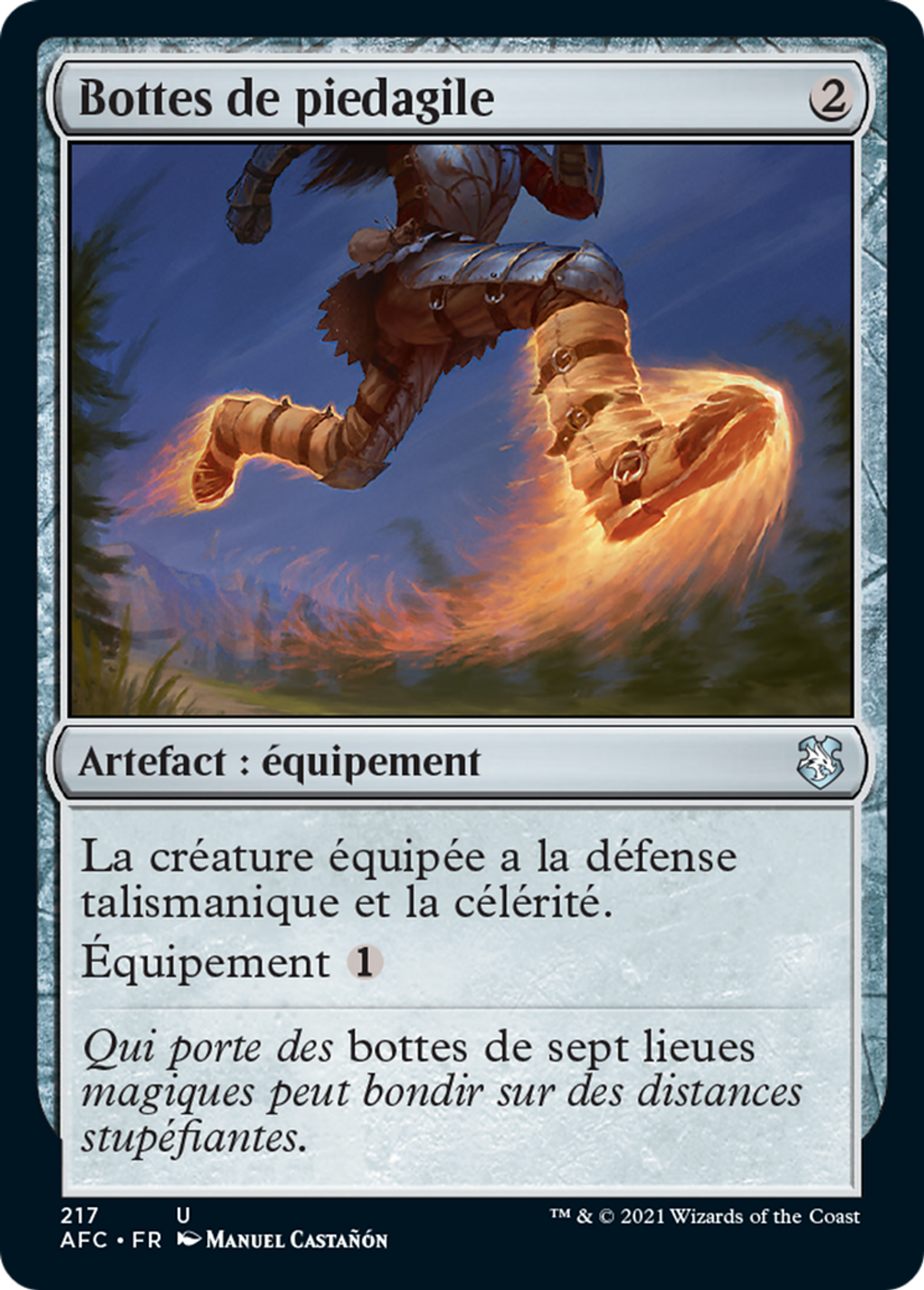 Bottes de piedagile — Forgotten Realms Commander — Magic: The Gathering