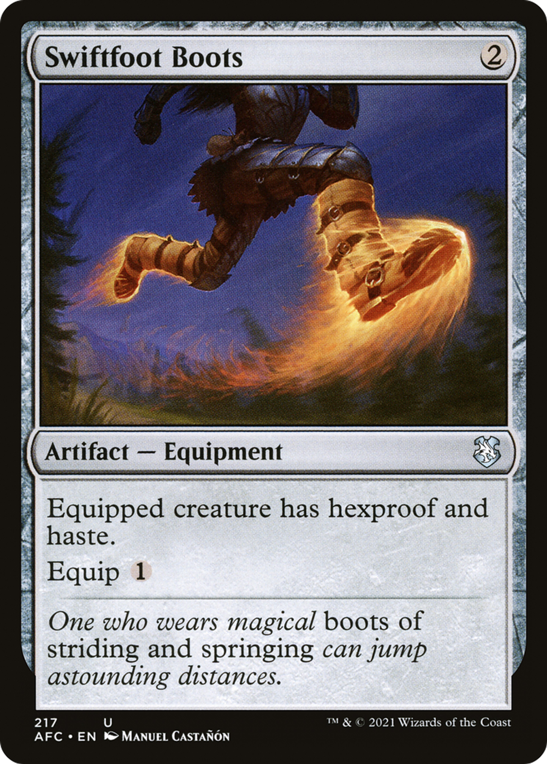 Bottes de piedagile — Forgotten Realms Commander — Magic: The Gathering