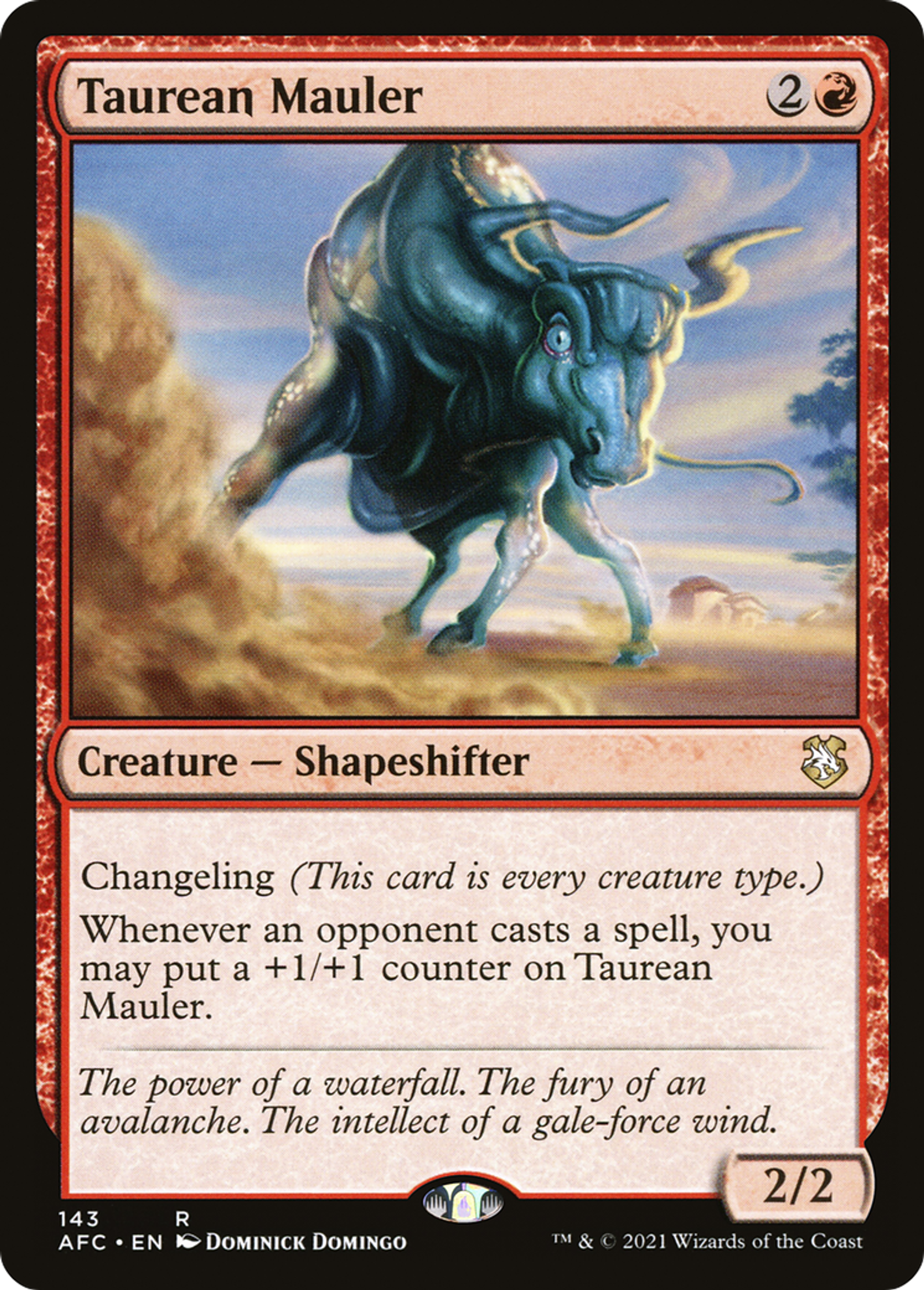 Taurean Mauler — Forgotten Realms Commander — Magic: The Gathering