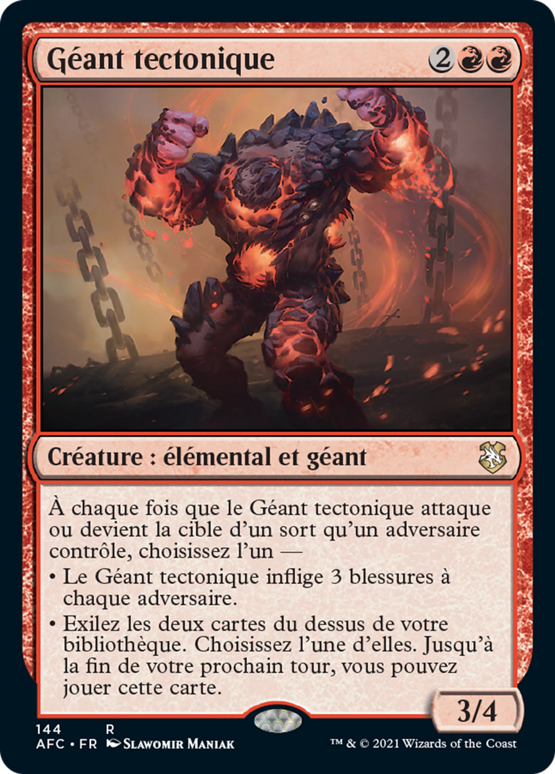 Géant tectonique — Forgotten Realms Commander — Magic: The Gathering