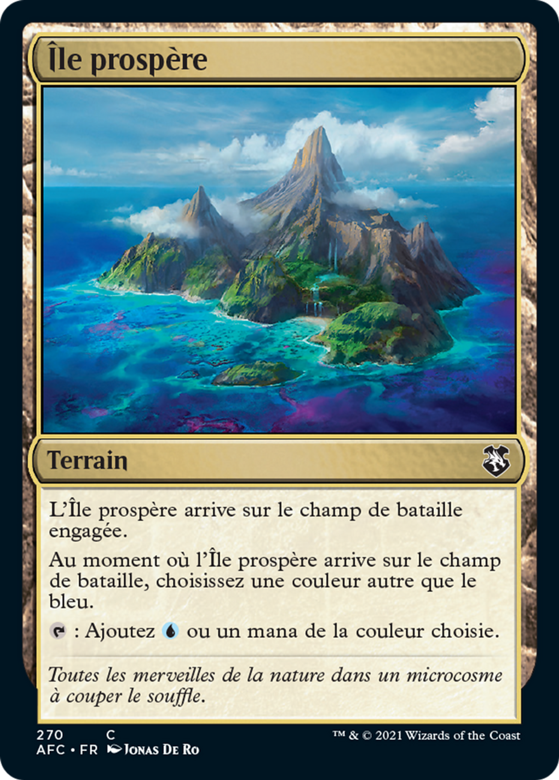 Île prospère — Forgotten Realms Commander — Magic: The Gathering