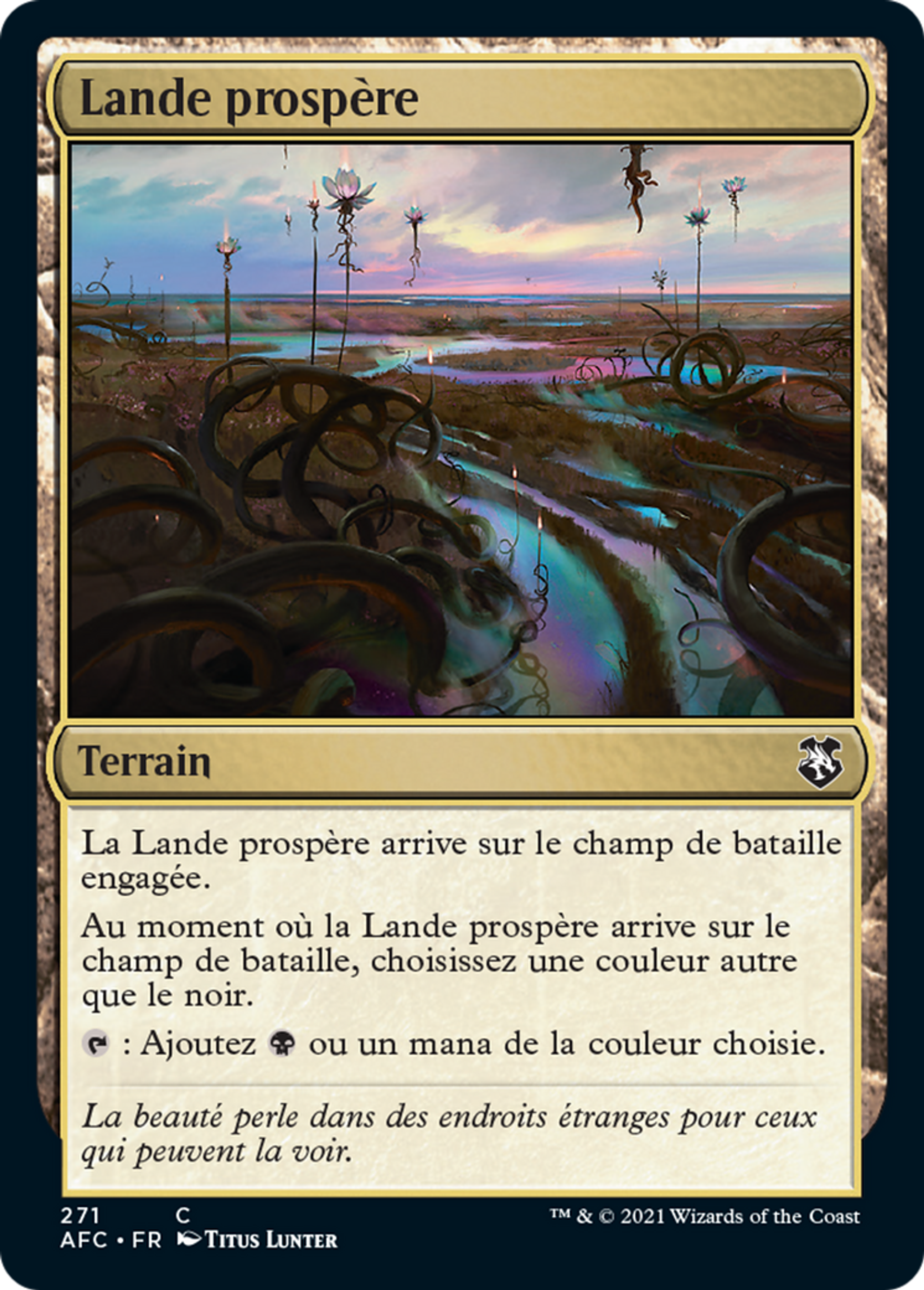 Lande prospère — Forgotten Realms Commander — Magic: The Gathering