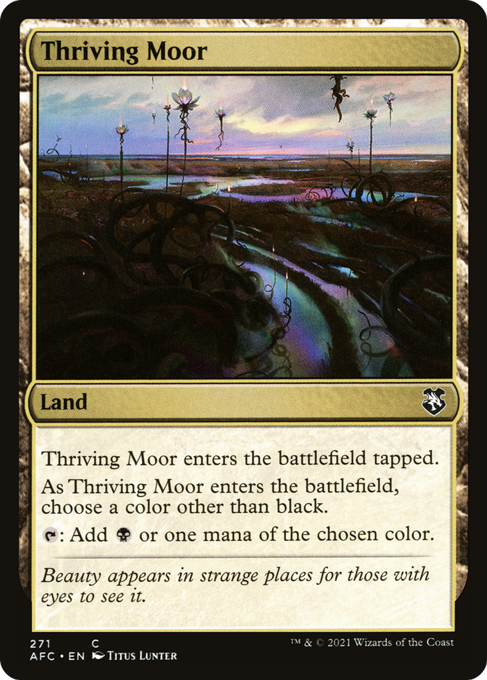 Thriving Moor — Forgotten Realms Commander — Magic: The Gathering