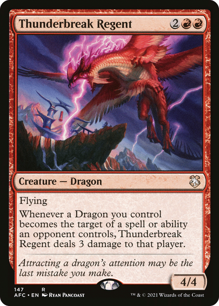 Thunderbreak Regent — Forgotten Realms Commander — Magic: The Gathering