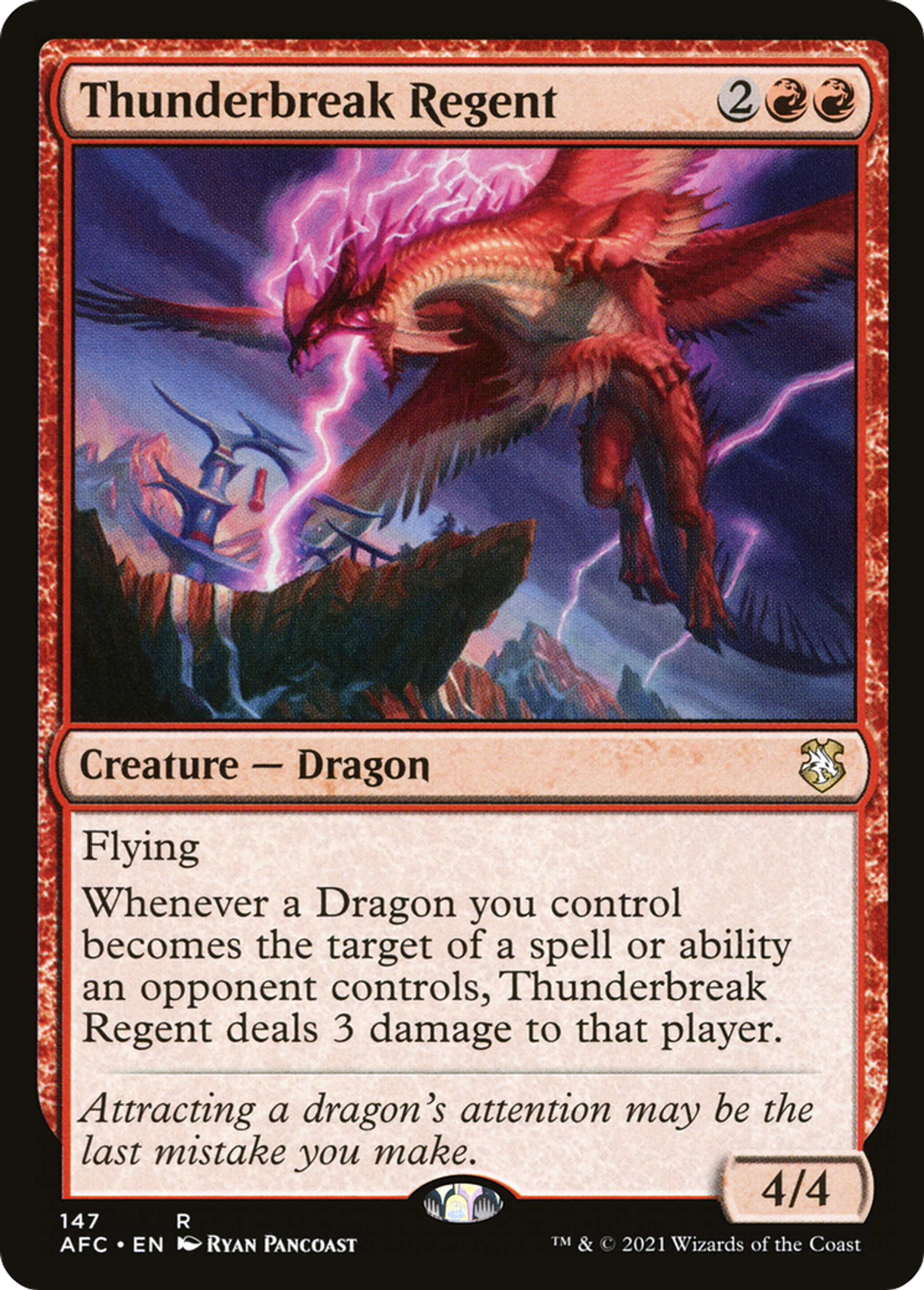 Thunderbreak Regent — Forgotten Realms Commander — Magic: The Gathering