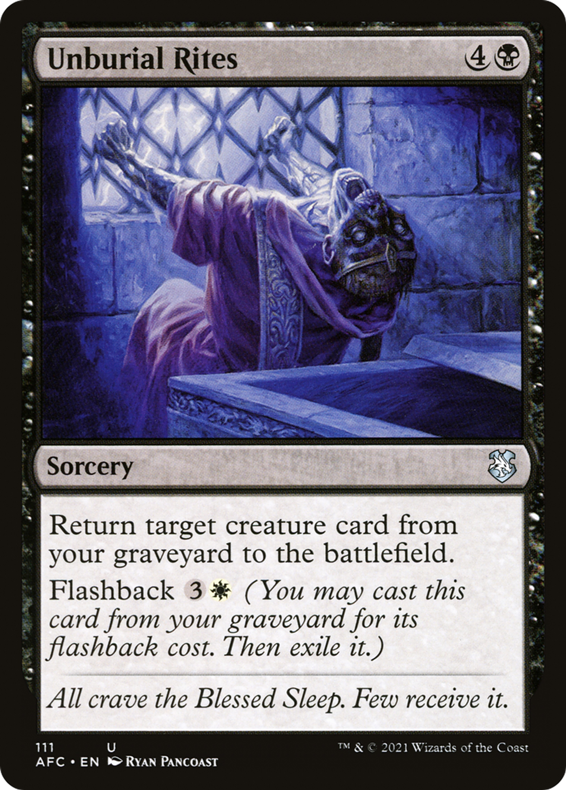 Unburial Rites — Forgotten Realms Commander — Magic: The Gathering