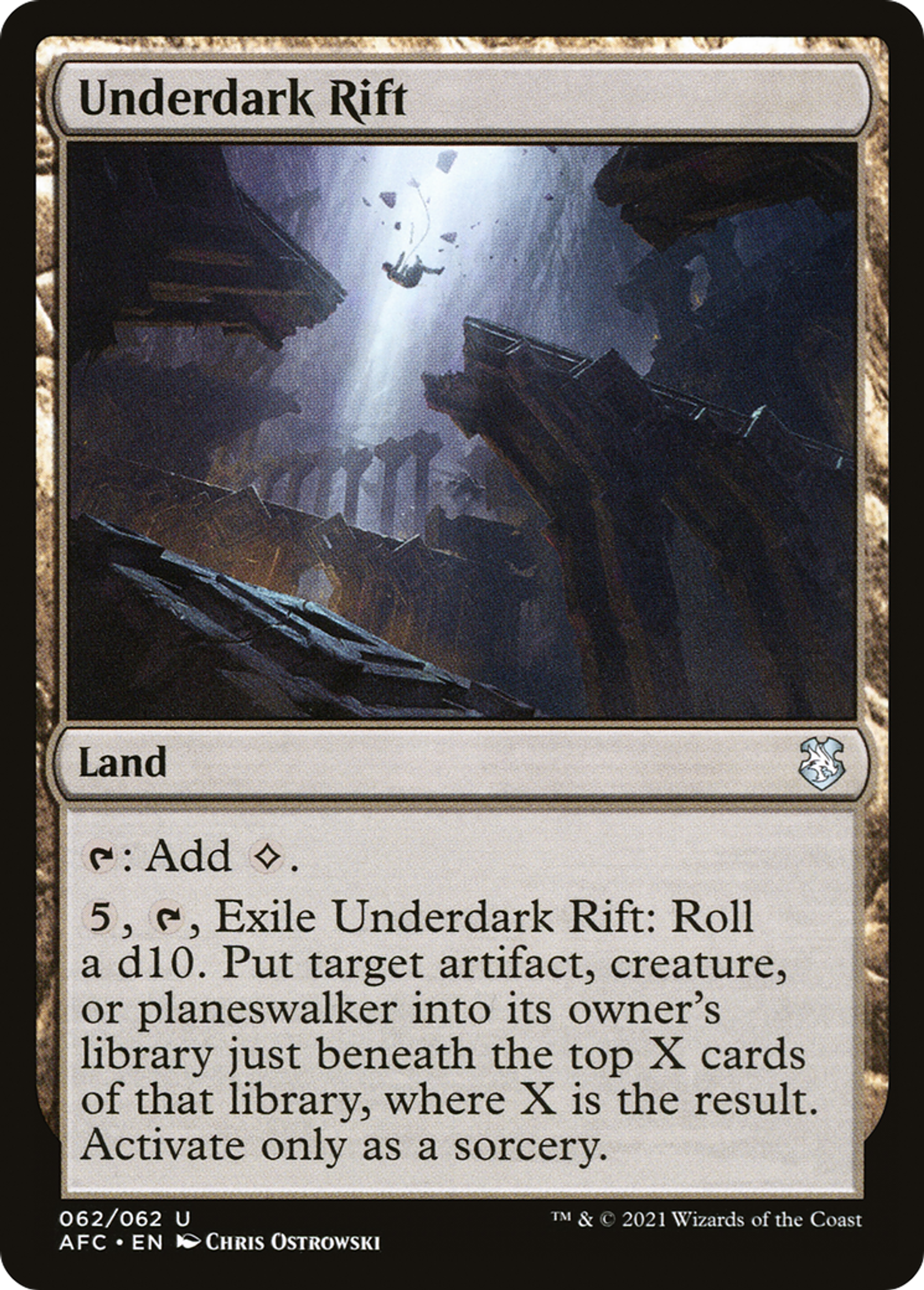 Underdark Rift — Forgotten Realms Commander — Magic: The Gathering