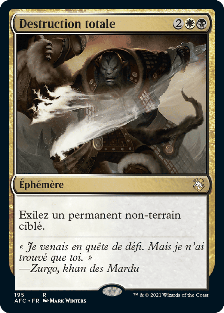 Destruction totale — Forgotten Realms Commander — Magic: The Gathering