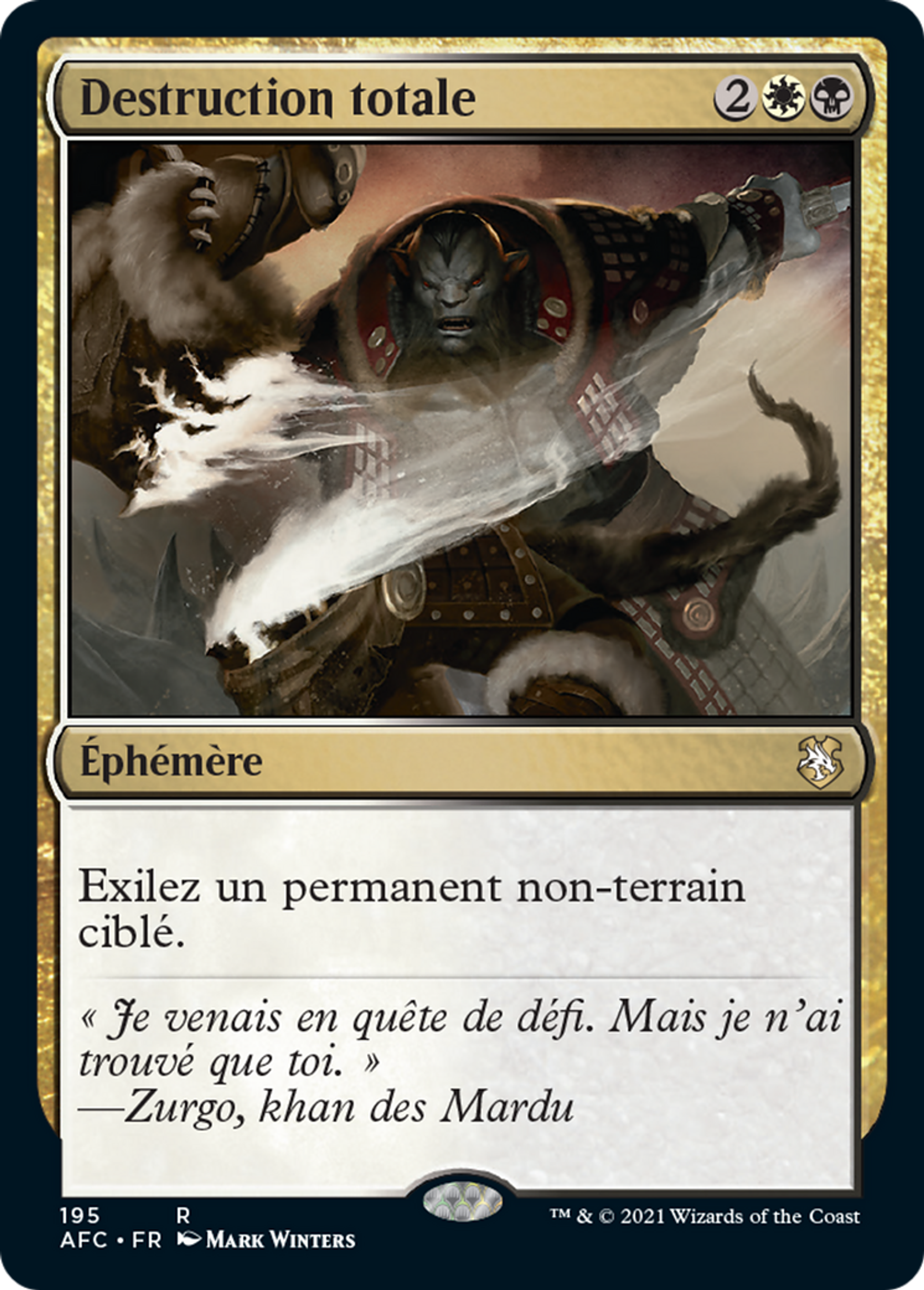 Destruction totale — Forgotten Realms Commander — Magic: The Gathering