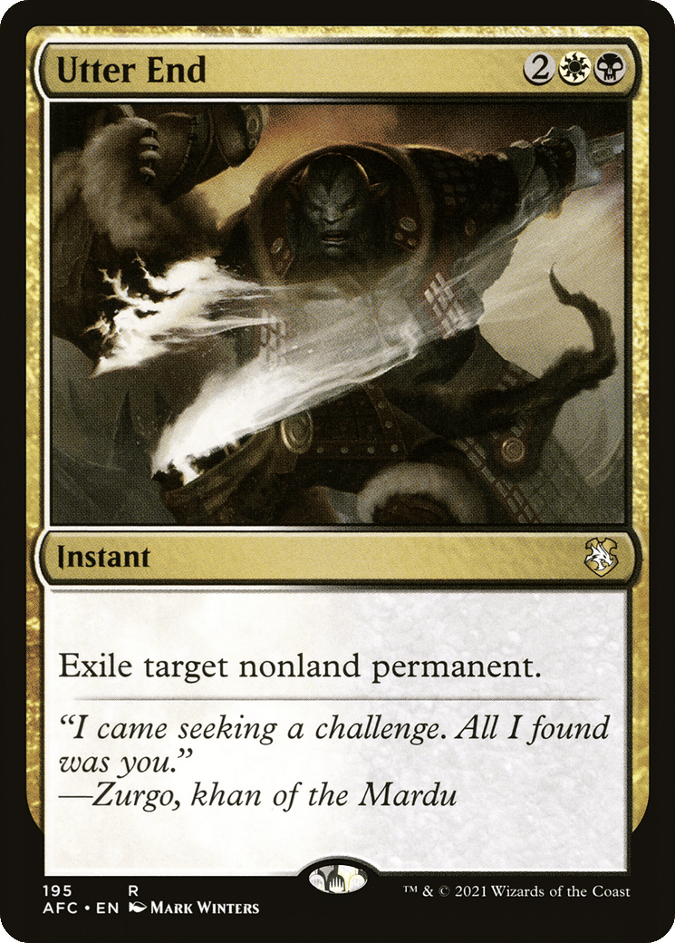 Utter End — Forgotten Realms Commander — Magic: The Gathering