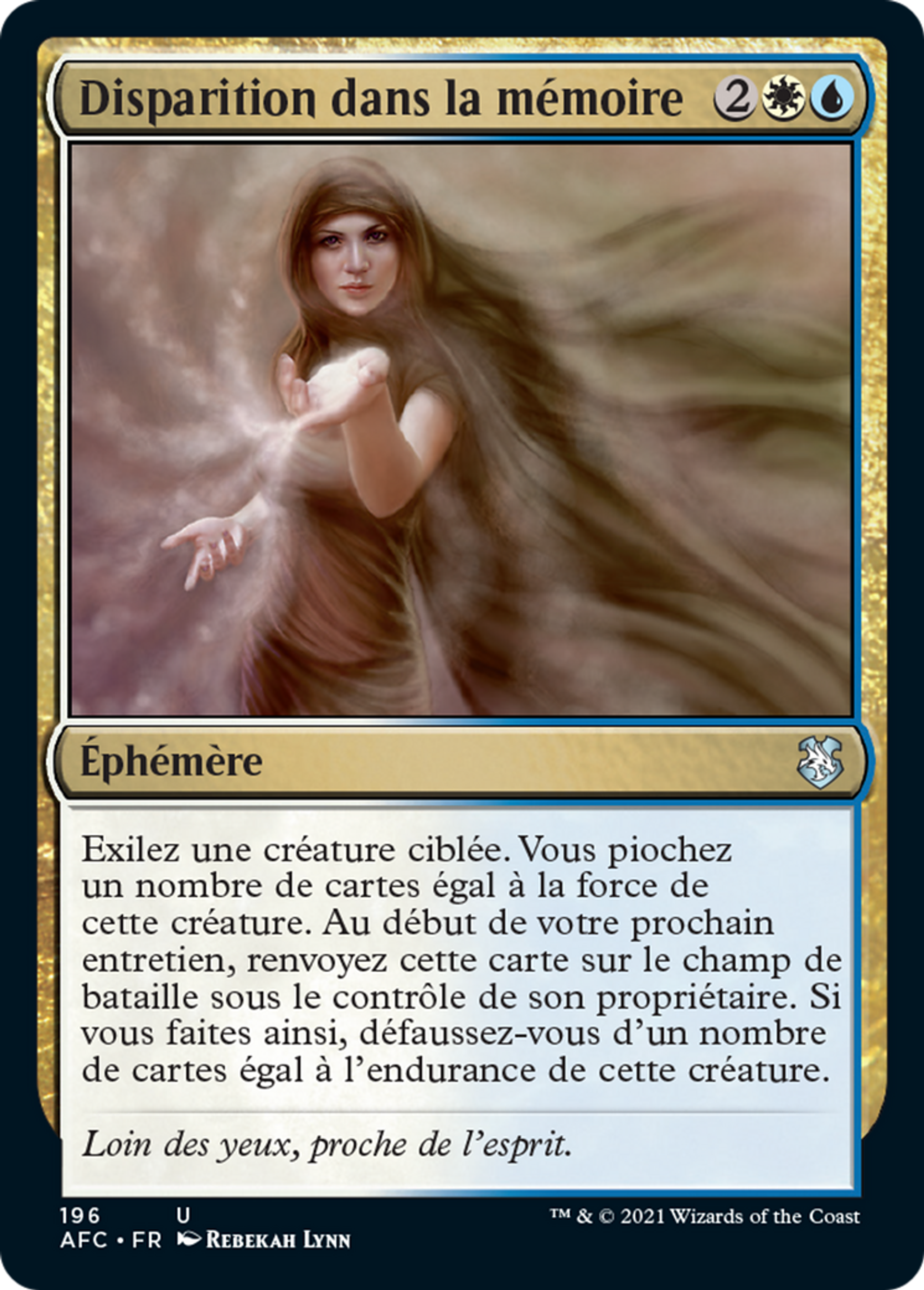 Disparition dans la mémoire — Forgotten Realms Commander — Magic: The Gathering
