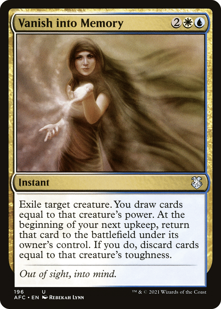 Vanish into Memory — Forgotten Realms Commander — Magic: The Gathering