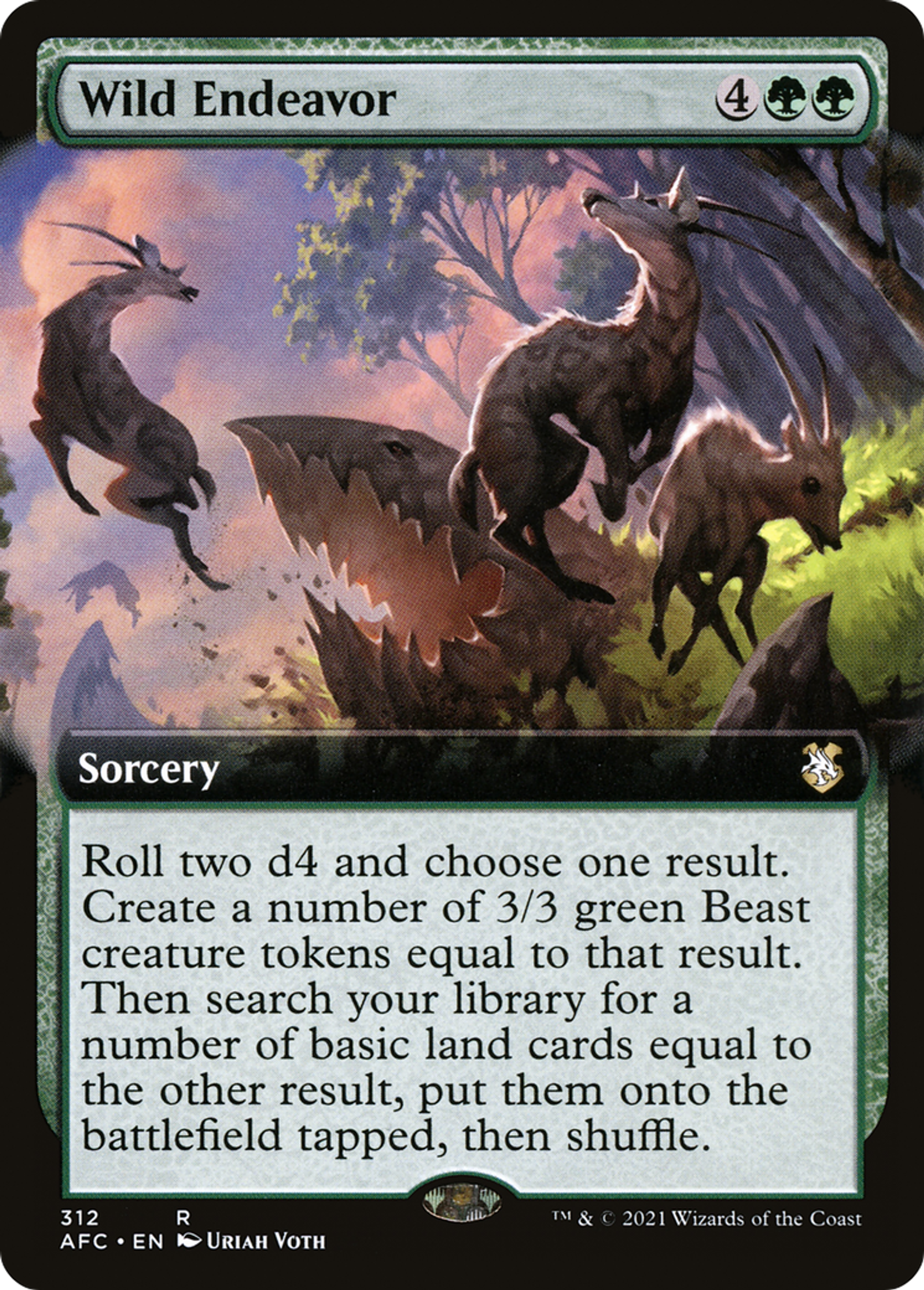 Wild Endeavor — Forgotten Realms Commander — Magic: The Gathering