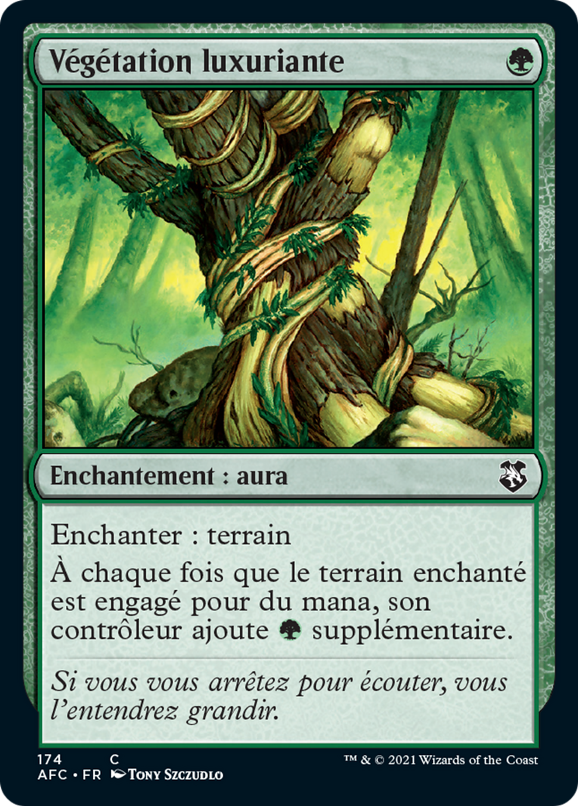 Végétation luxuriante — Forgotten Realms Commander — Magic: The Gathering