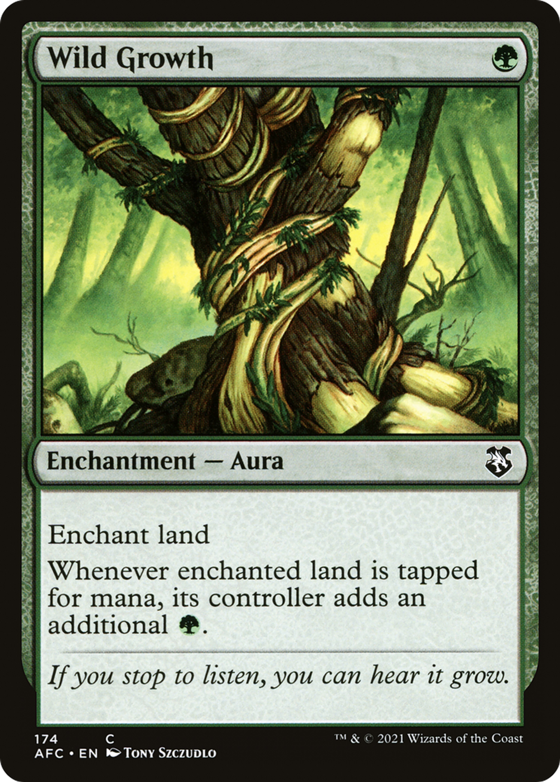 Wild Growth — Forgotten Realms Commander — Magic: The Gathering