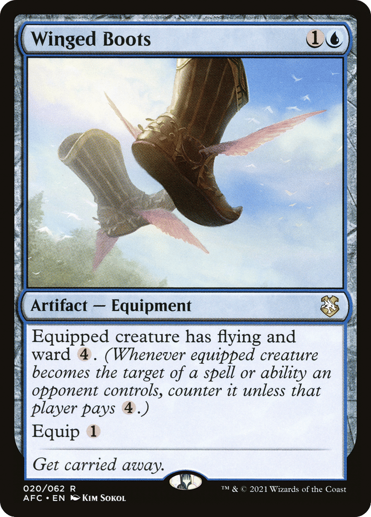 Winged Boots — Forgotten Realms Commander — Magic: The Gathering