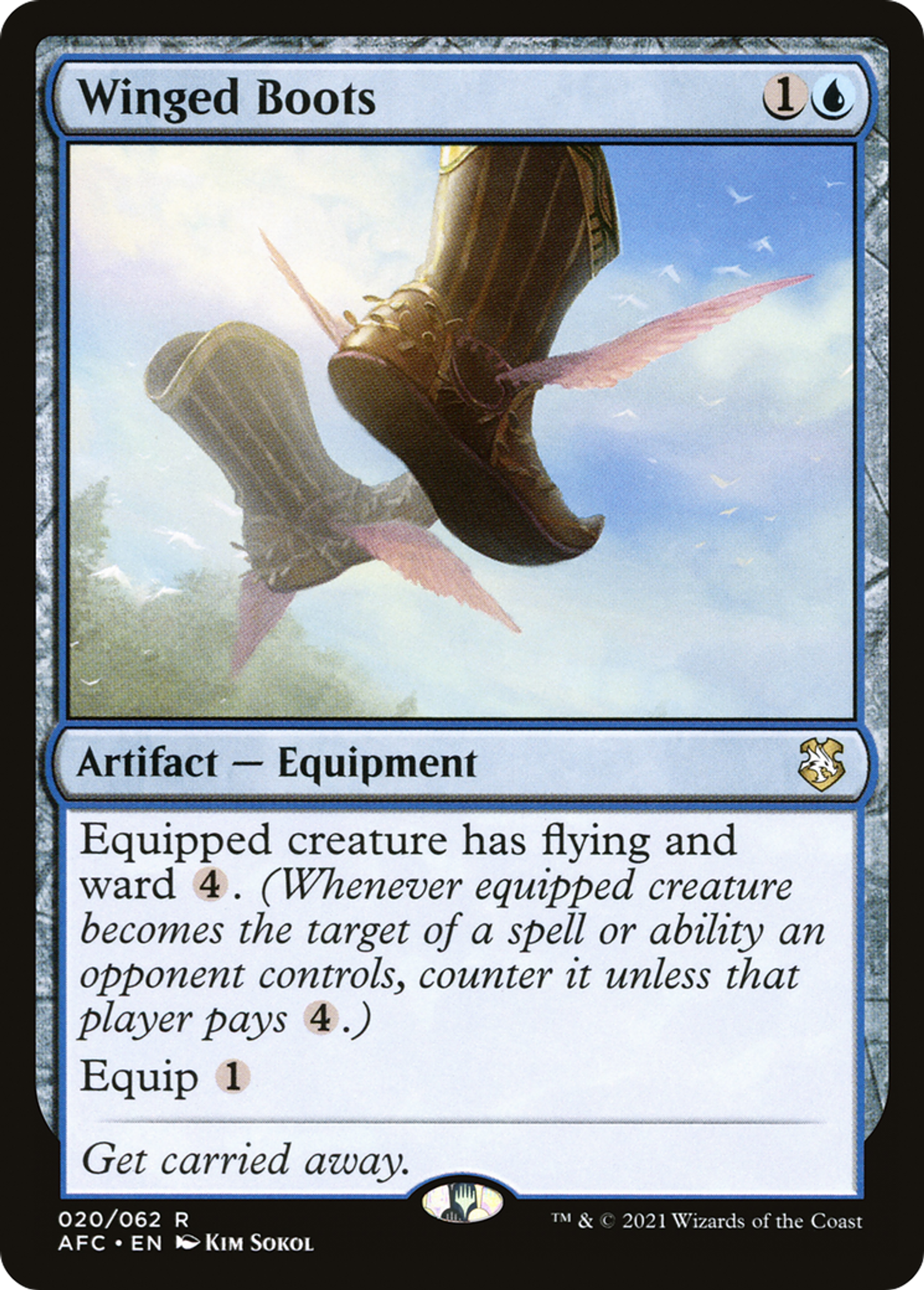 Winged Boots — Forgotten Realms Commander — Magic: The Gathering