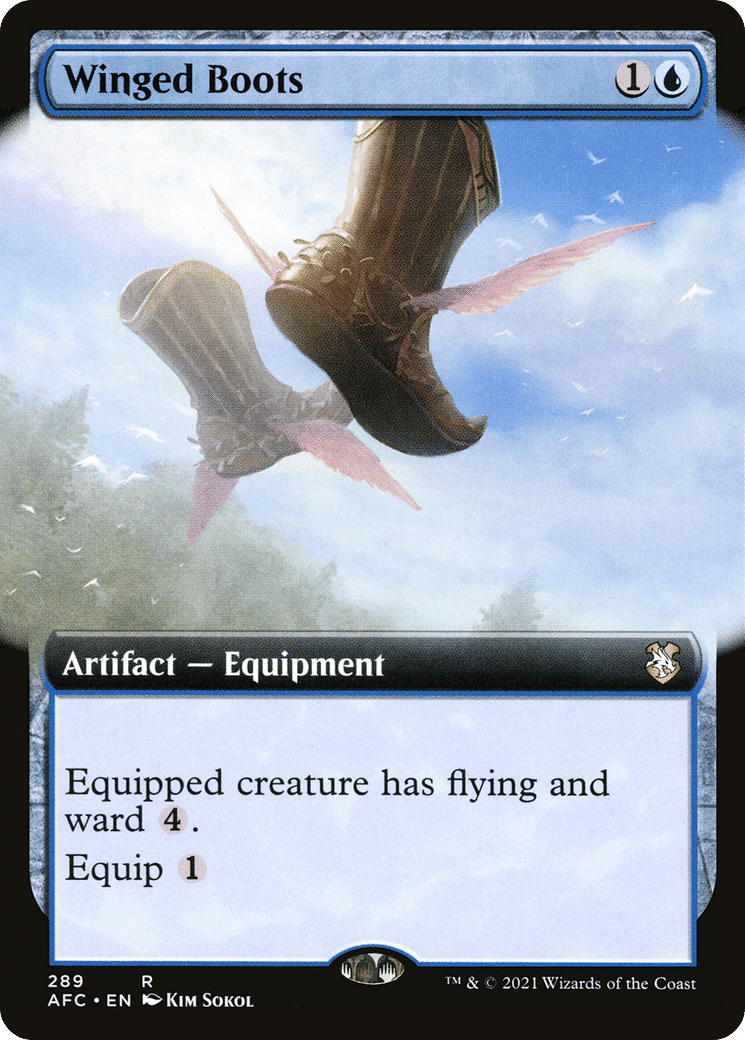 Winged Boots — Forgotten Realms Commander — Magic: The Gathering