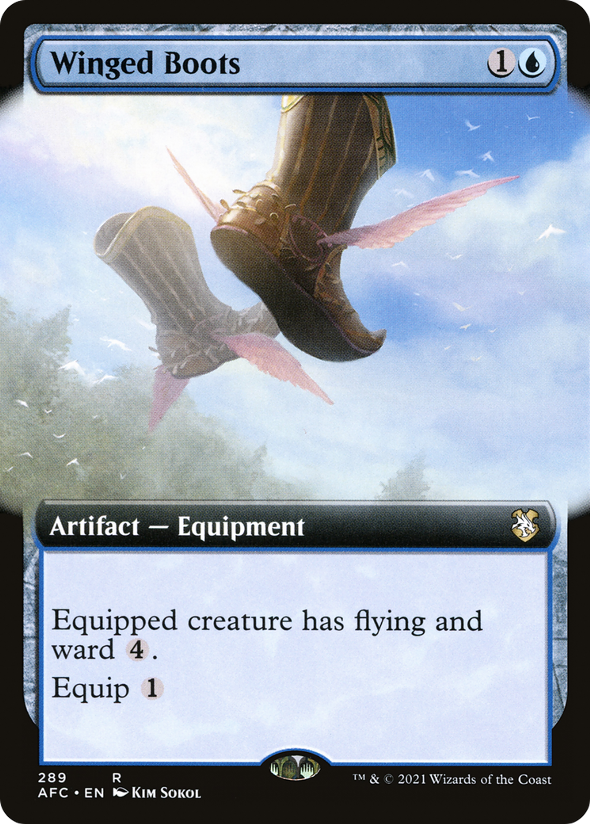 Winged Boots — Forgotten Realms Commander — Magic: The Gathering