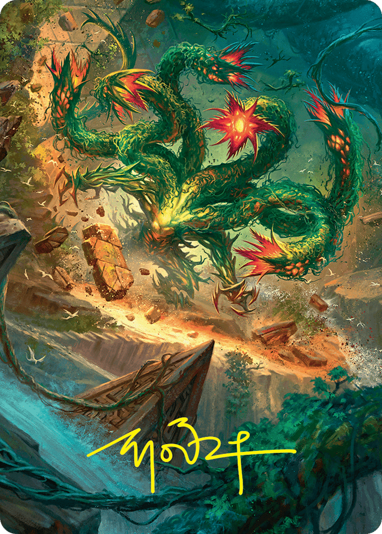 Mossborn Hydra — Foundations Art Series — Magic: The Gathering