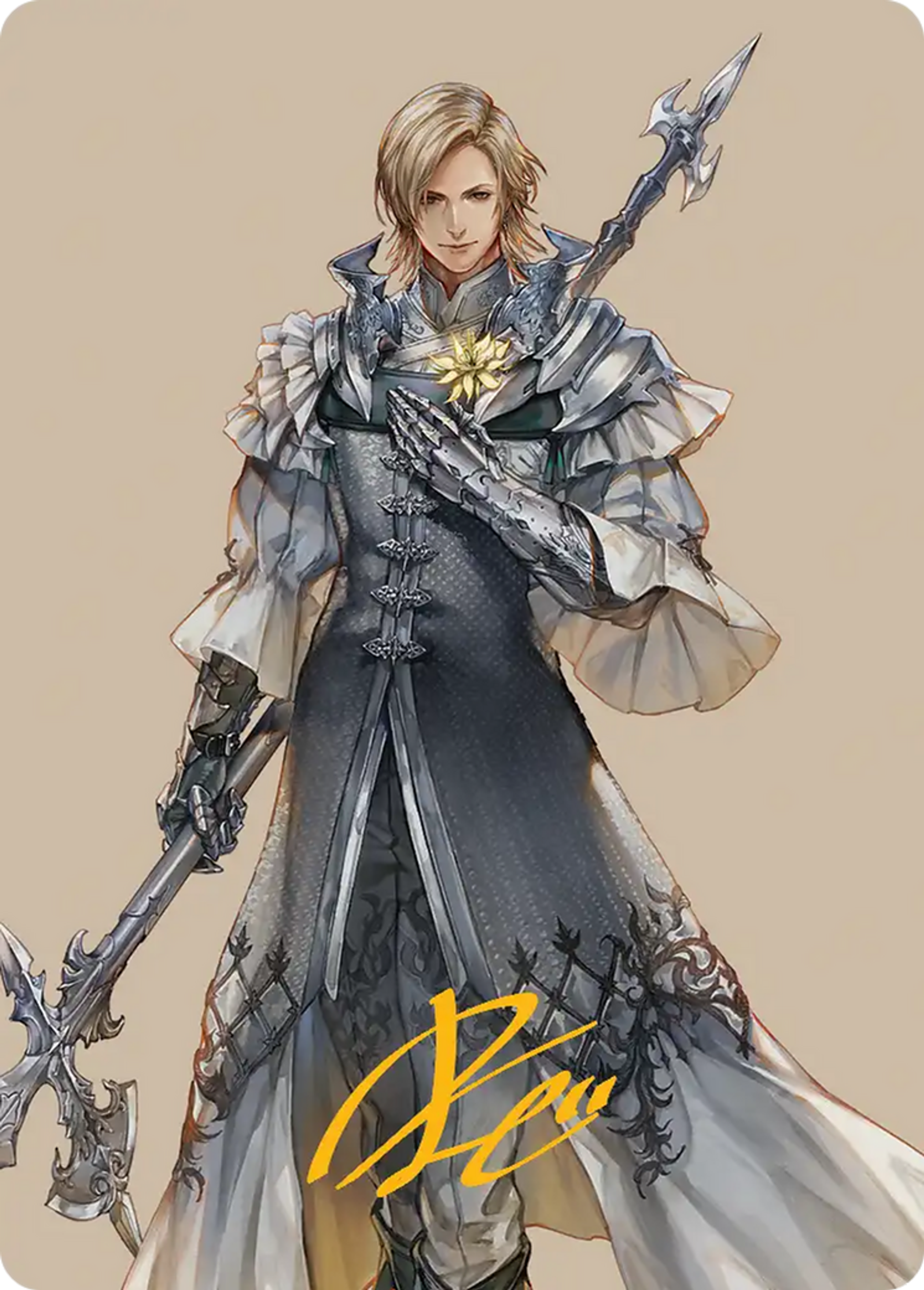 Dion, Bahamut's Dominant — Final Fantasy Art Series — Magic: The Gathering