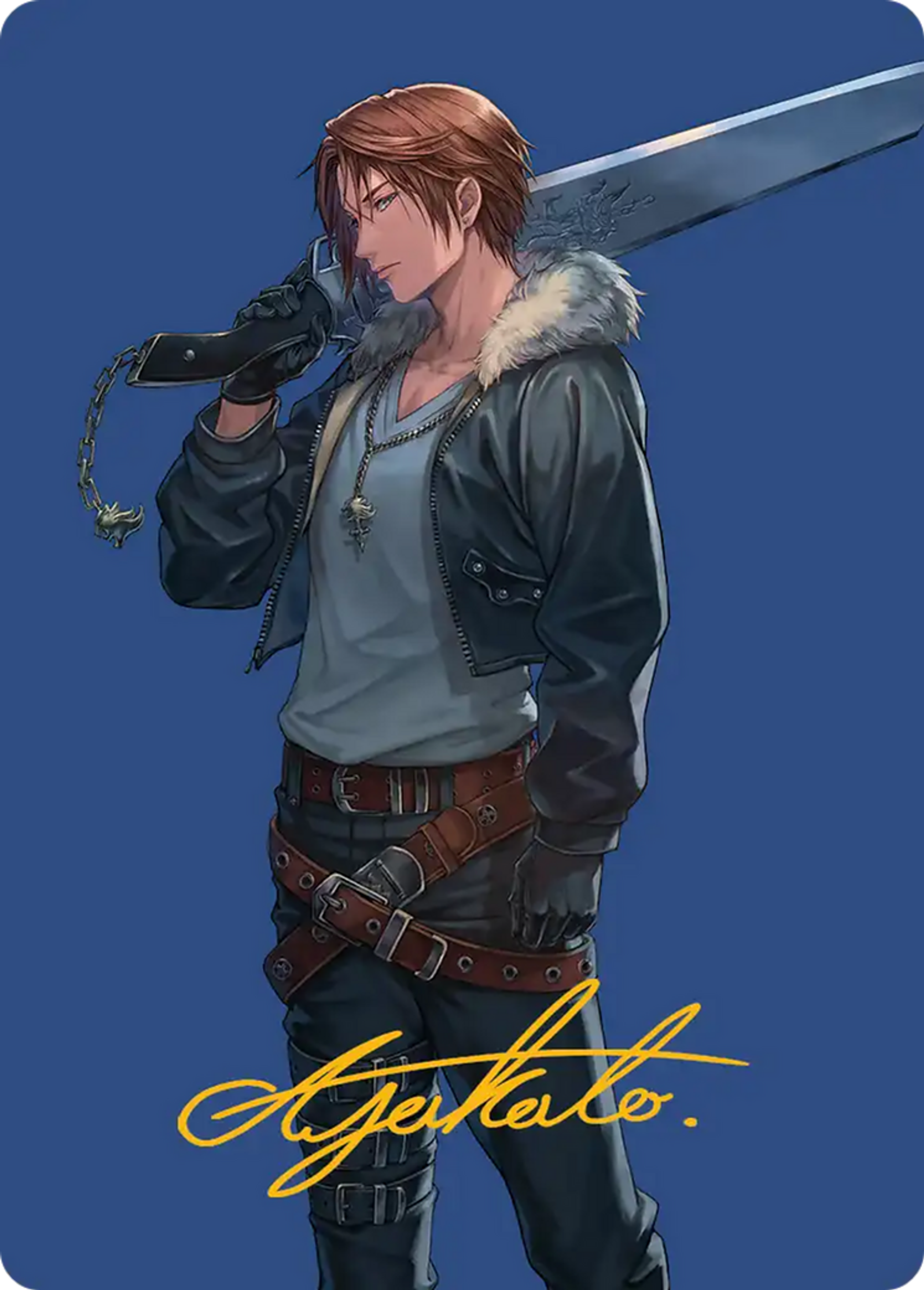 Squall, SeeD Mercenary — Final Fantasy Art Series — Magic: The Gathering