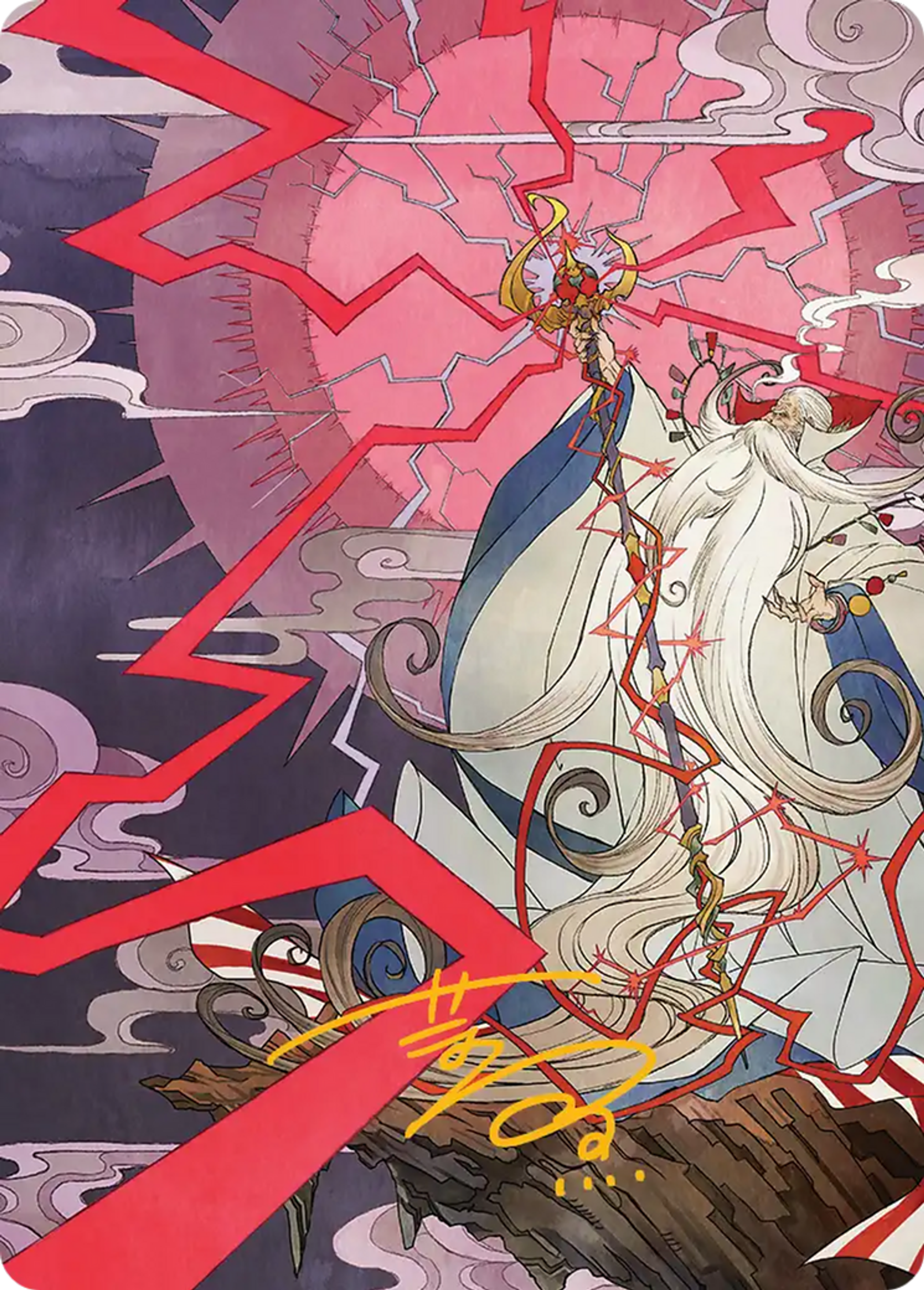 Summon: Esper Ramuh — Final Fantasy Art Series — Magic: The Gathering