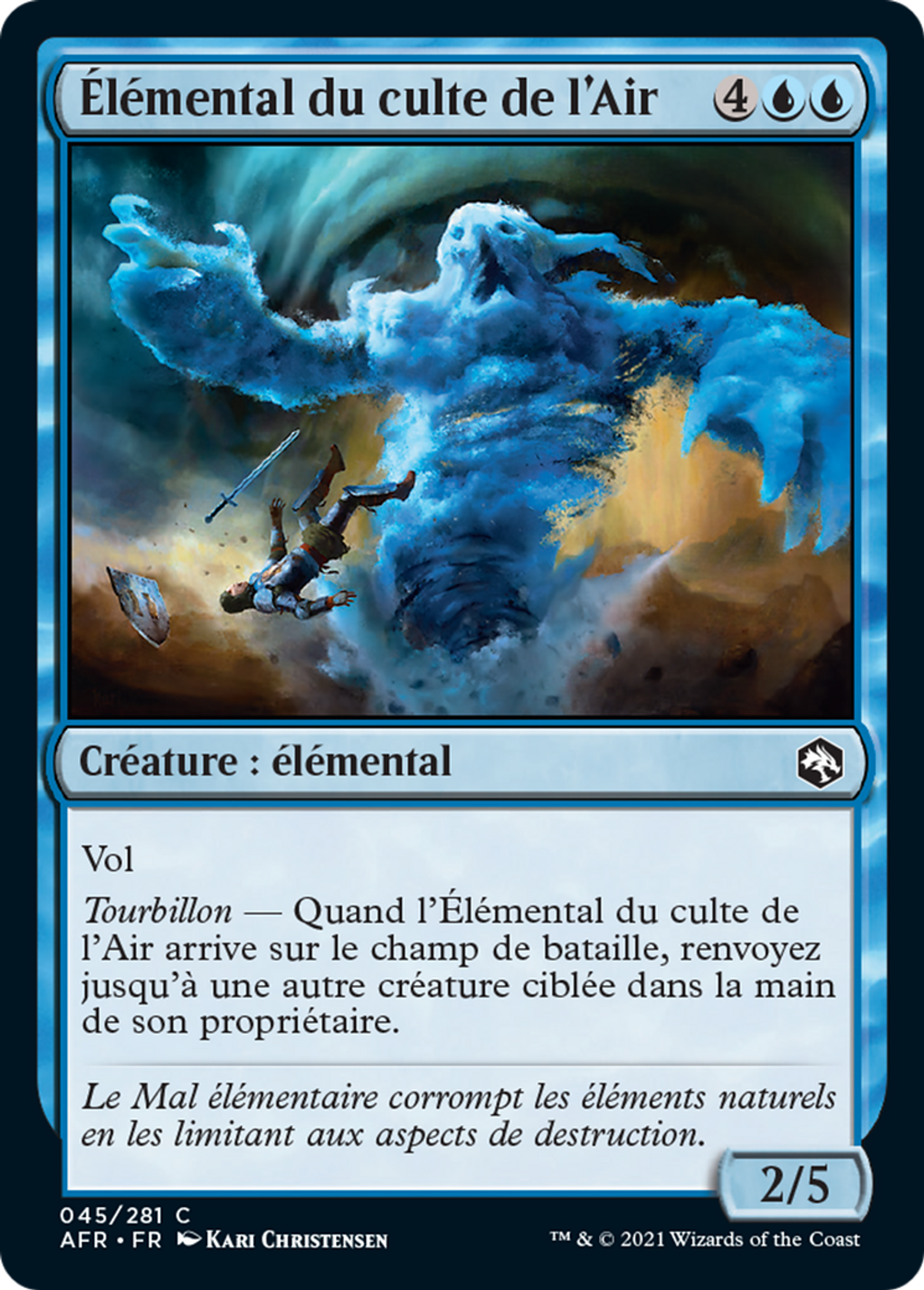 Élémental du culte de l'Air — Adventures in the Forgotten Realms — Magic: The Gathering