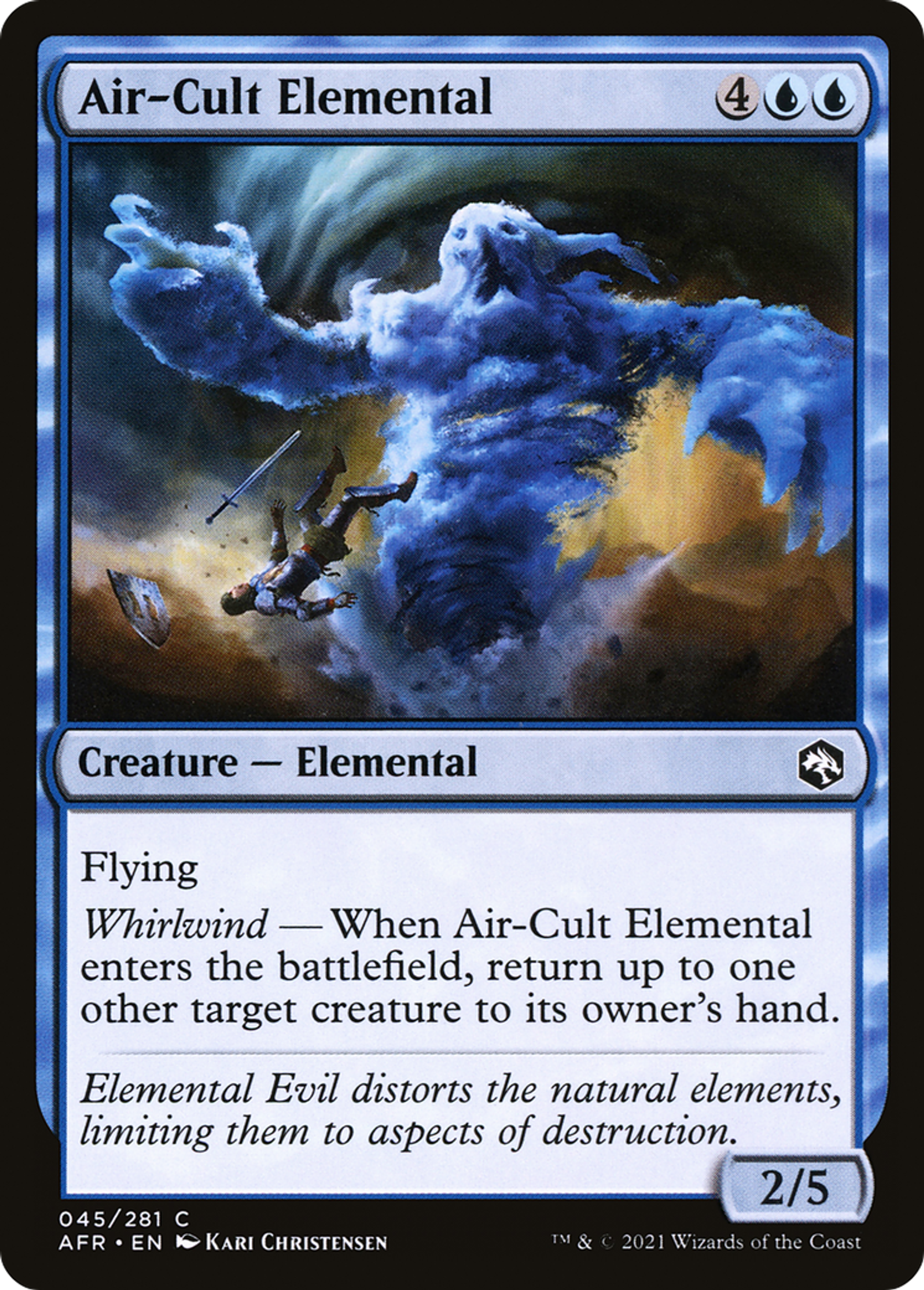 Air-Cult Elemental — Adventures in the Forgotten Realms — Magic: The Gathering