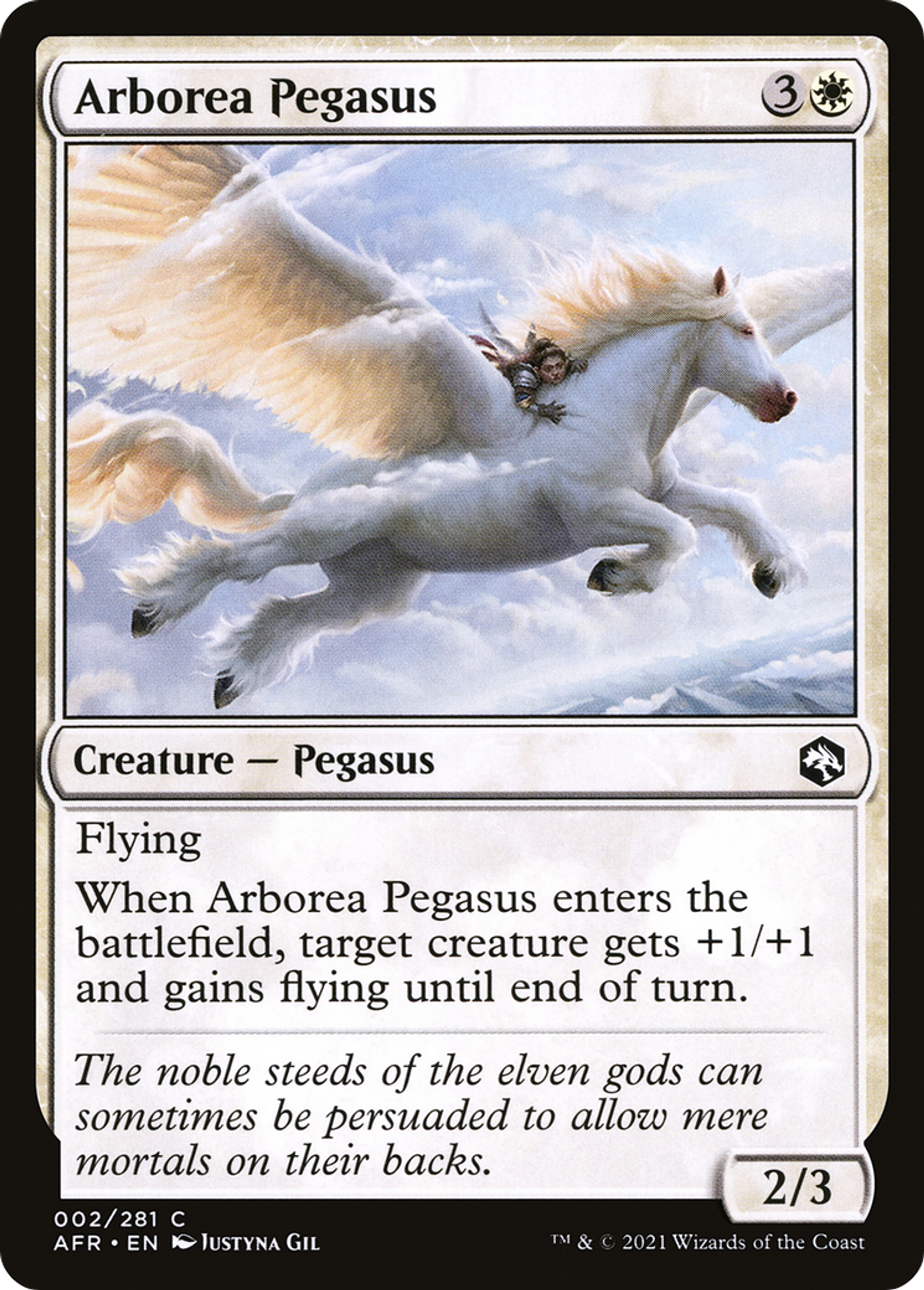 Arborea Pegasus — Adventures in the Forgotten Realms — Magic: The Gathering