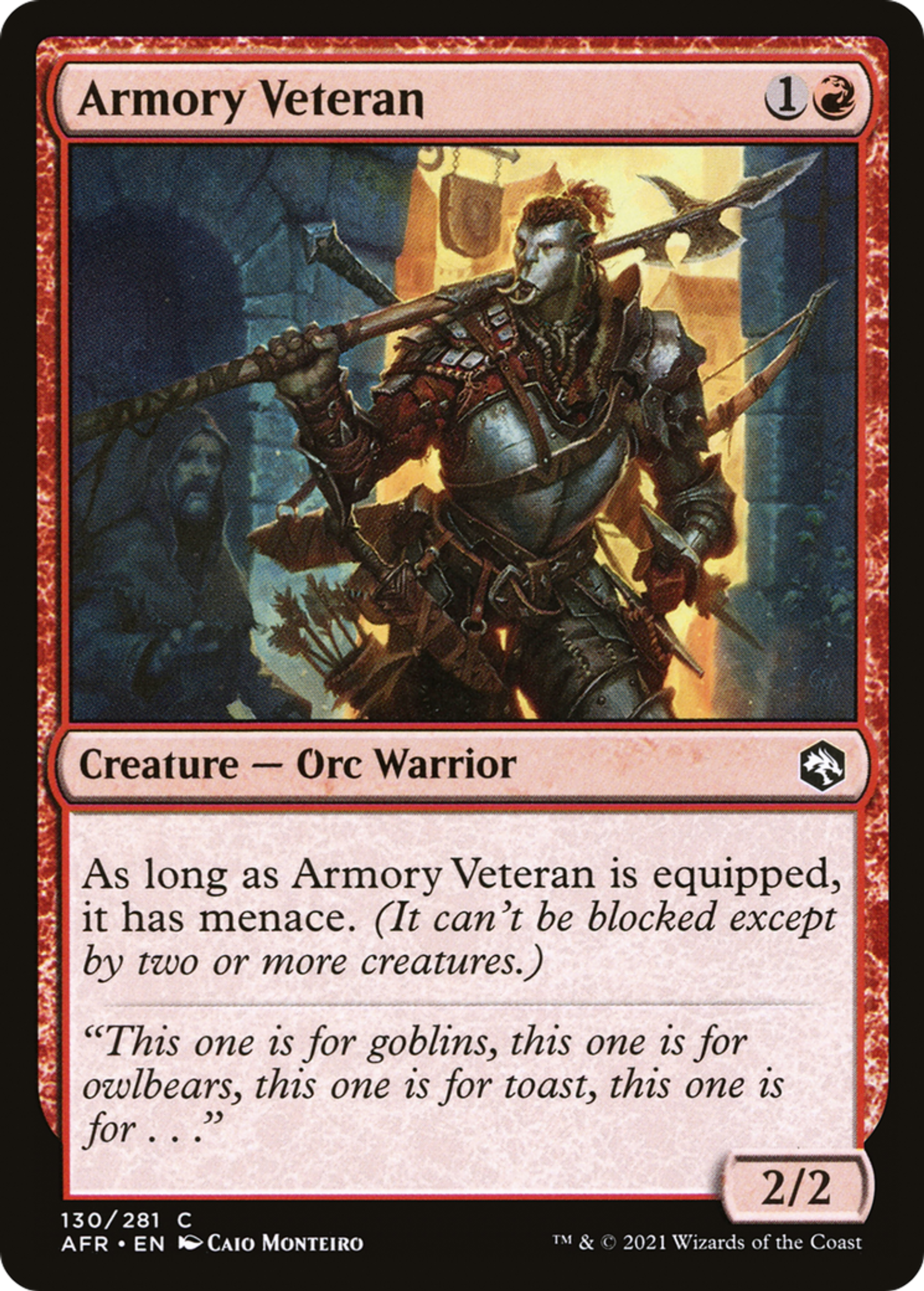Armory Veteran — Adventures in the Forgotten Realms — Magic: The Gathering