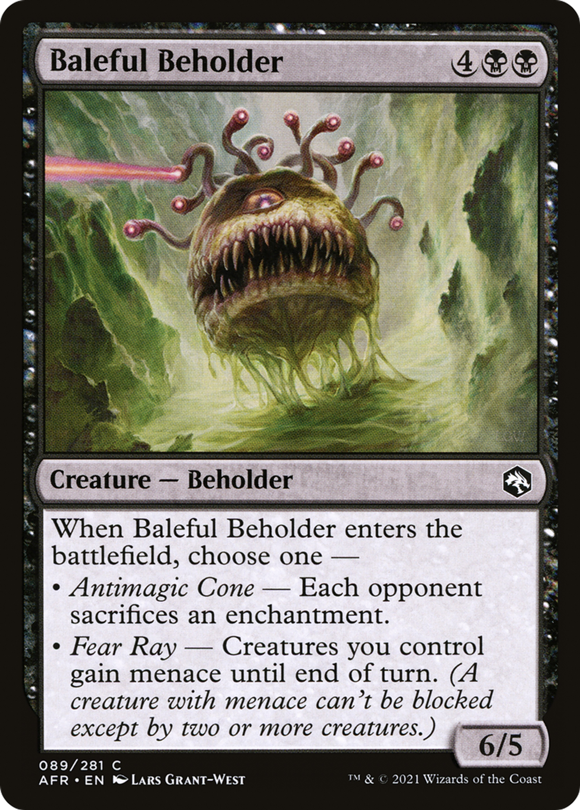 Baleful Beholder — Adventures in the Forgotten Realms — Magic: The Gathering