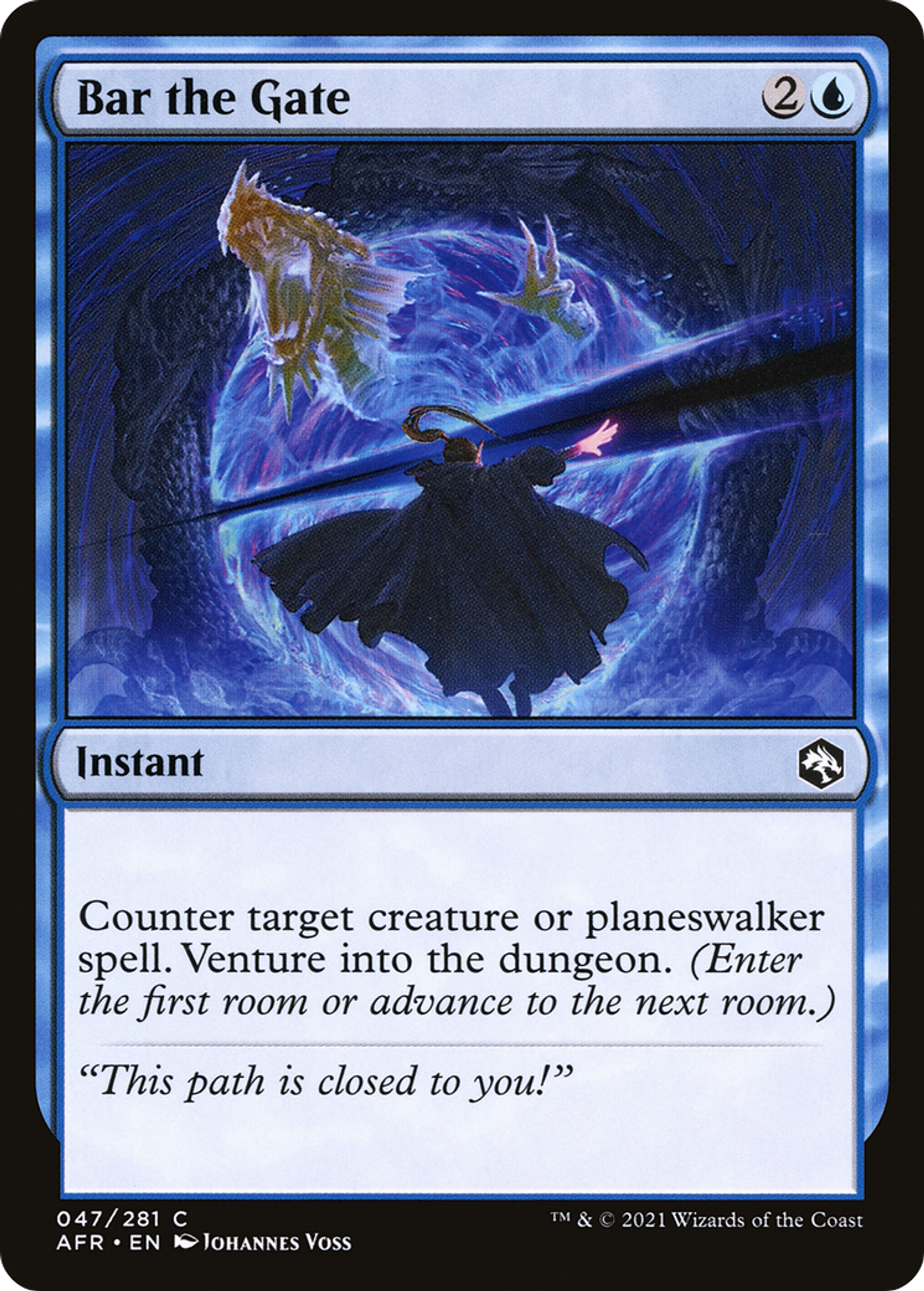 Bar the Gate — Adventures in the Forgotten Realms — Magic: The Gathering