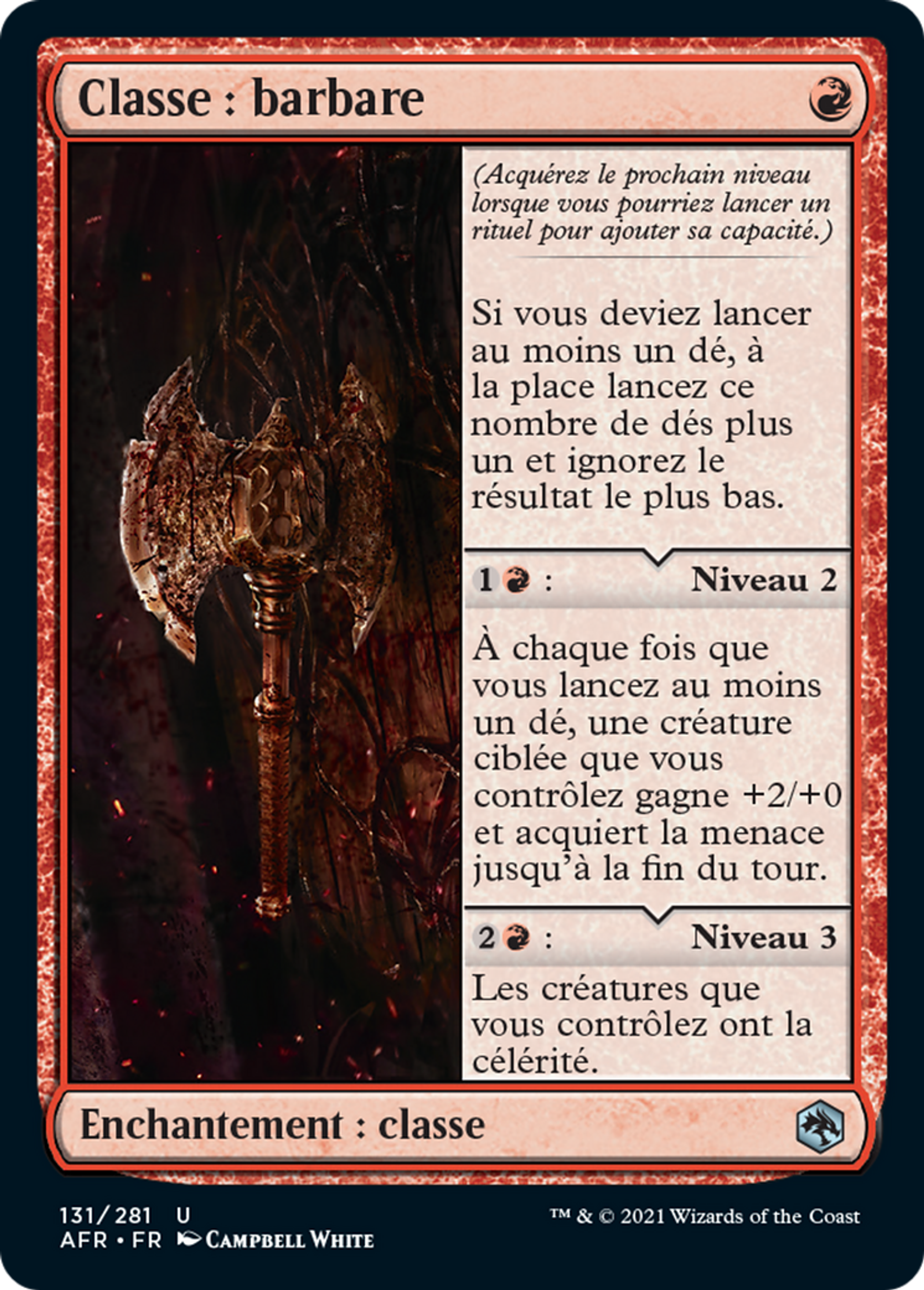 Classe : barbare — Adventures in the Forgotten Realms — Magic: The Gathering