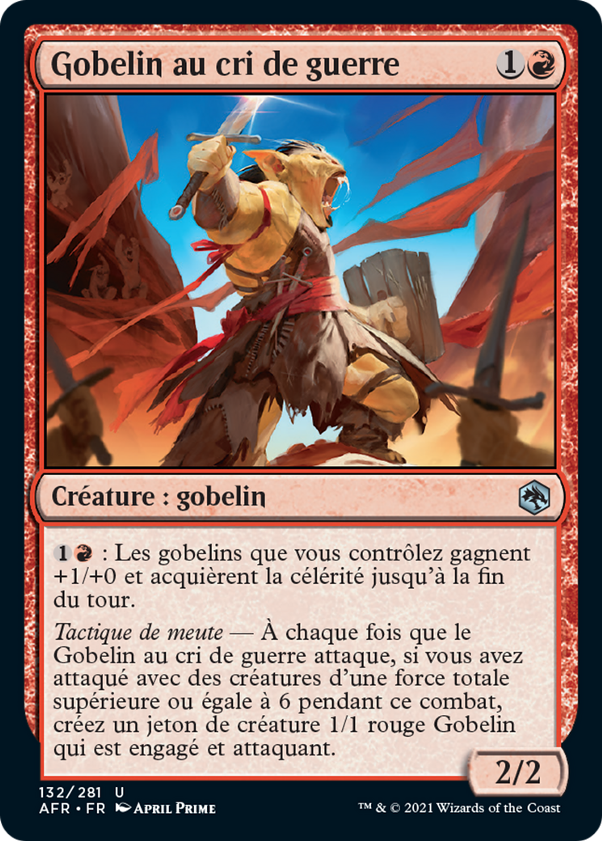 Gobelin au cri de guerre — Adventures in the Forgotten Realms — Magic: The Gathering