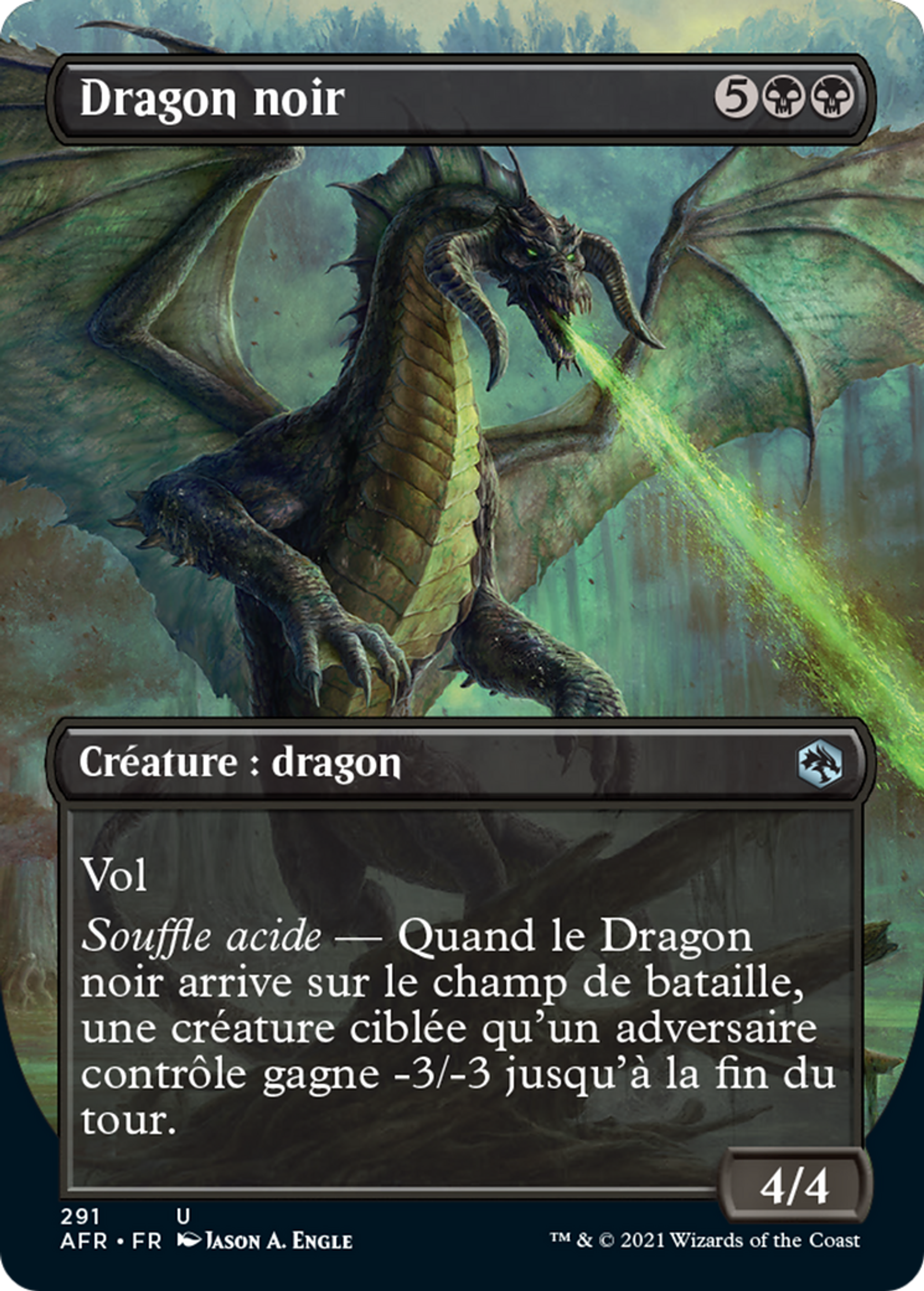 Dragon noir — Adventures in the Forgotten Realms — Magic: The Gathering