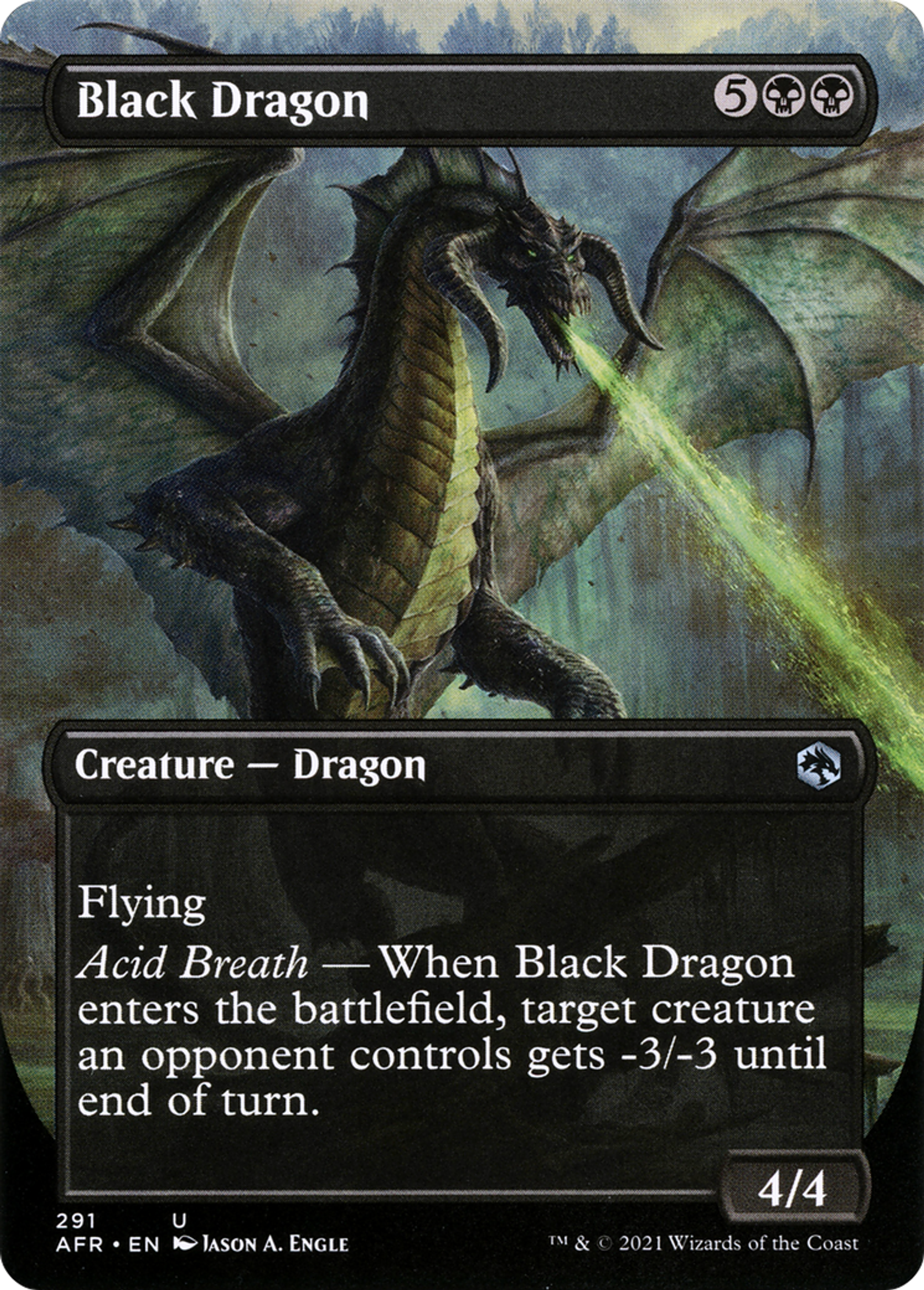 Black Dragon — Adventures in the Forgotten Realms — Magic: The Gathering