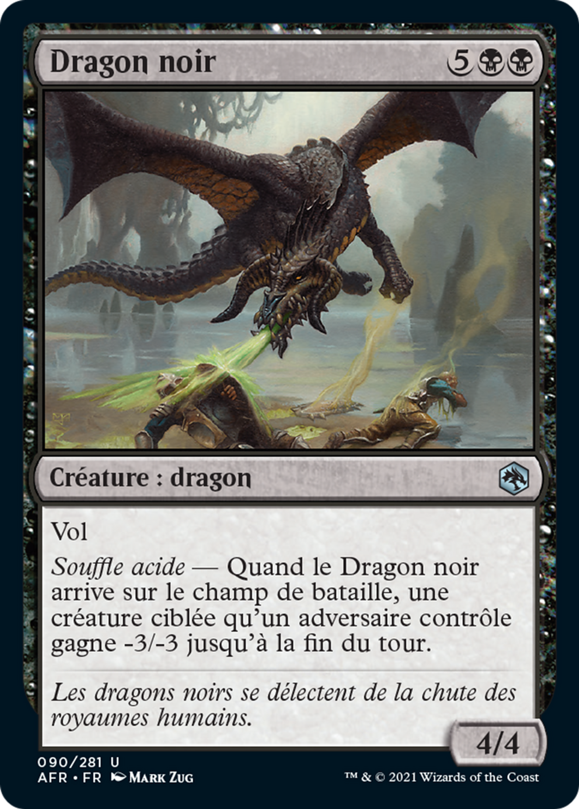 Dragon noir — Adventures in the Forgotten Realms — Magic: The Gathering