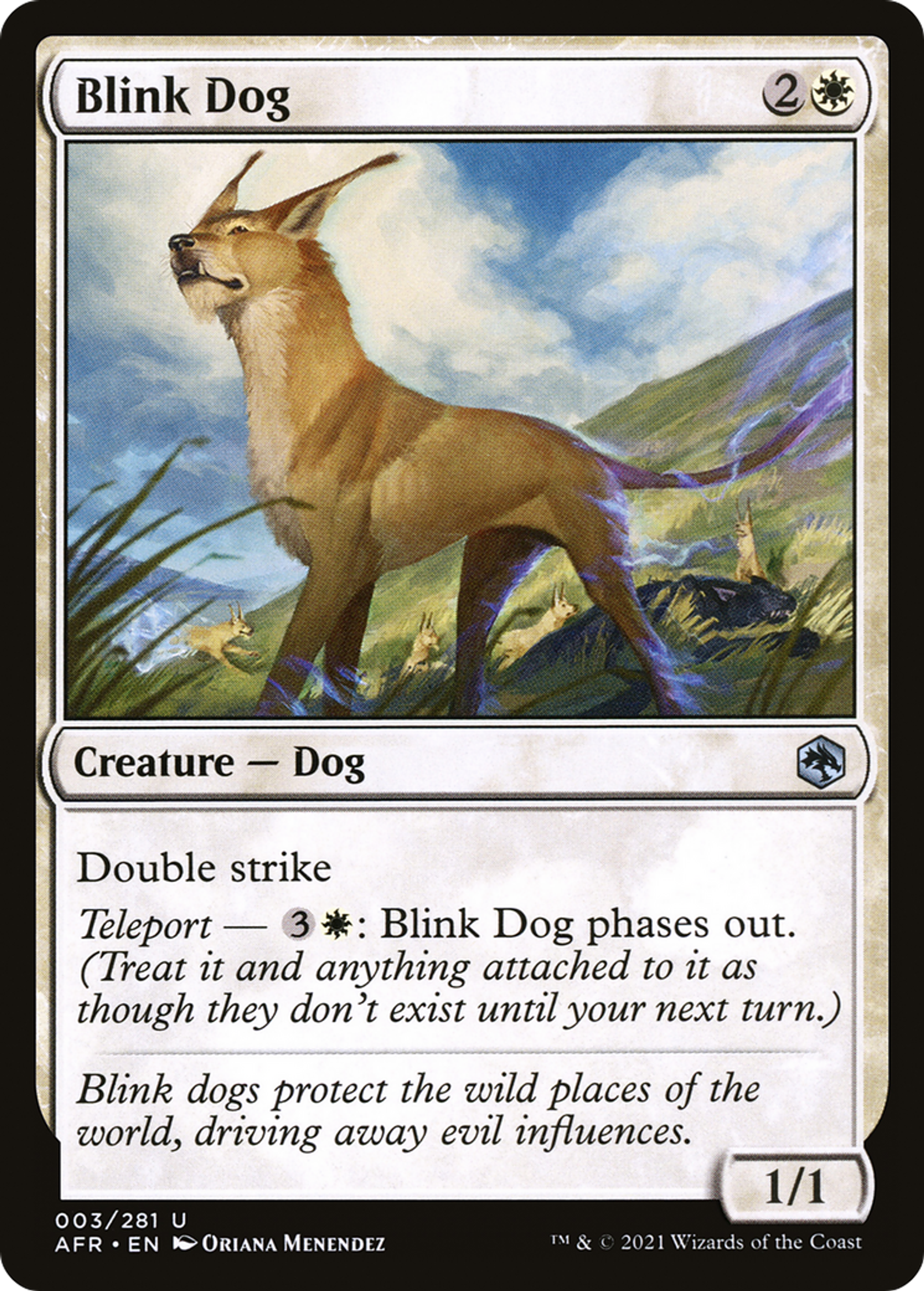 Blink Dog — Adventures in the Forgotten Realms — Magic: The Gathering