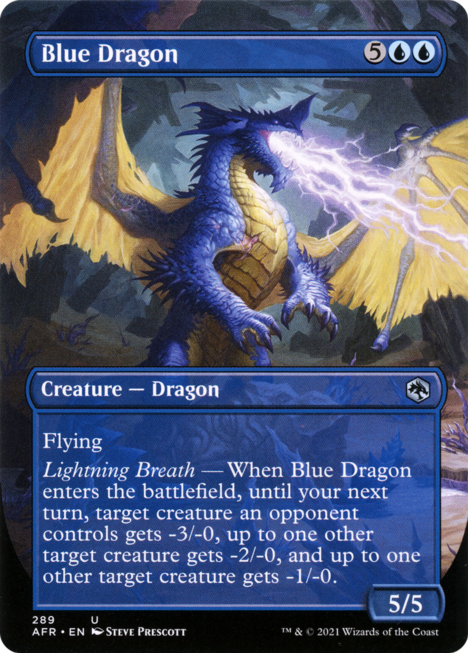 Blue Dragon — Adventures in the Forgotten Realms — Magic: The Gathering