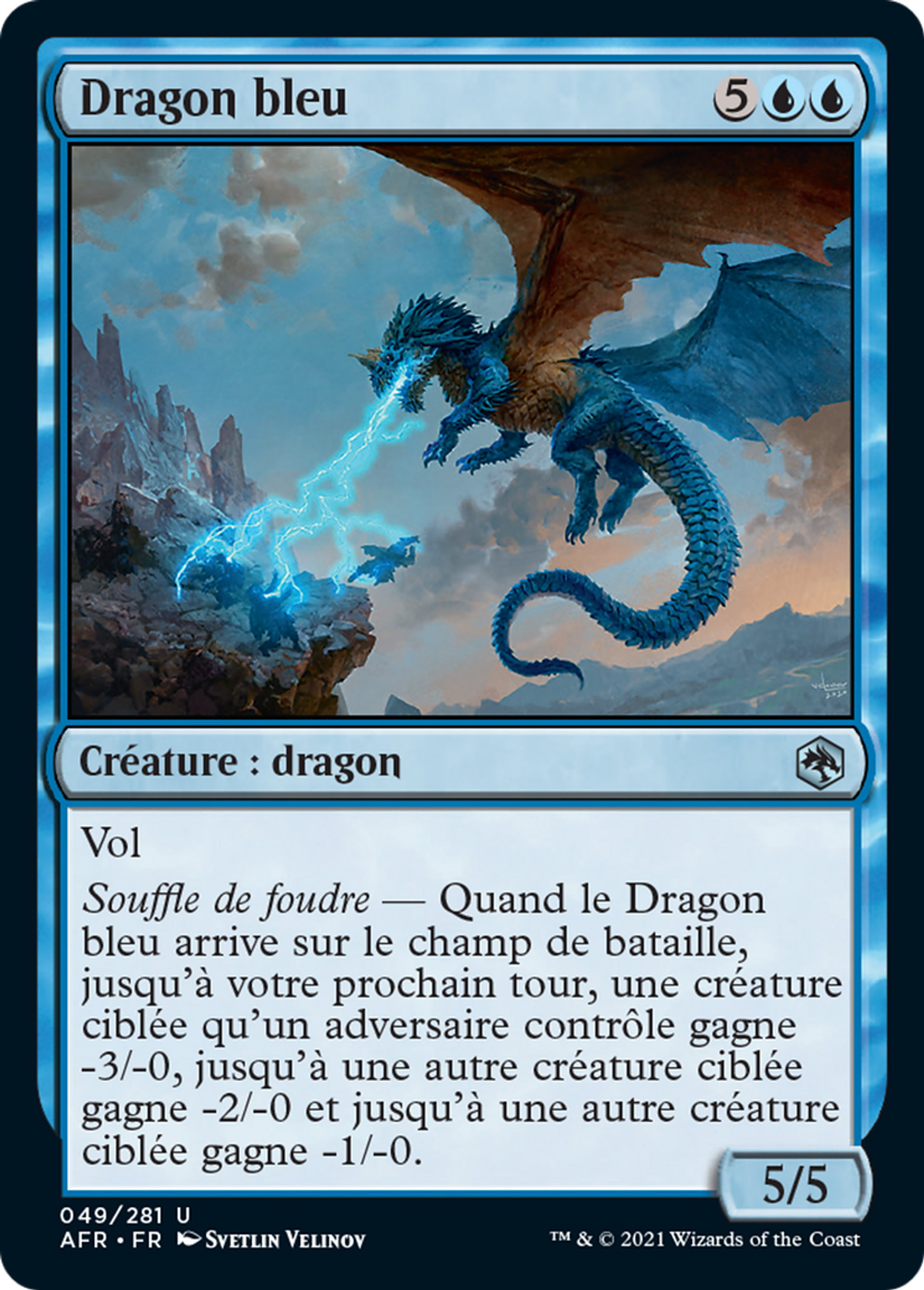 Dragon bleu — Adventures in the Forgotten Realms — Magic: The Gathering