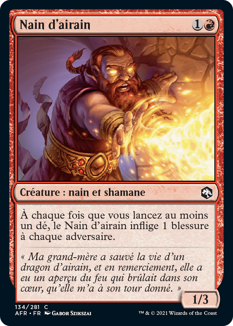 Nain d'airain — Adventures in the Forgotten Realms — Magic: The Gathering