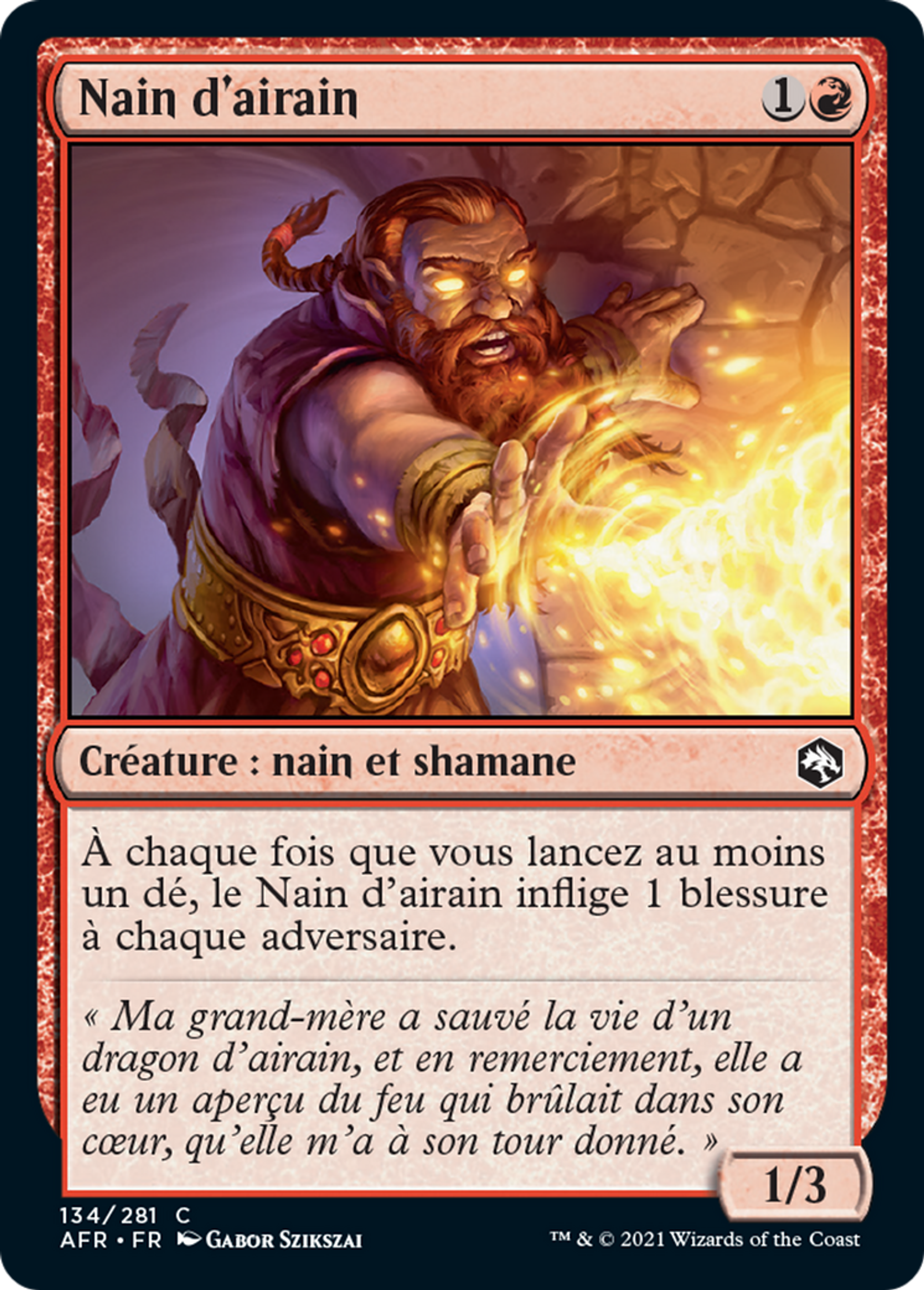 Nain d'airain — Adventures in the Forgotten Realms — Magic: The Gathering