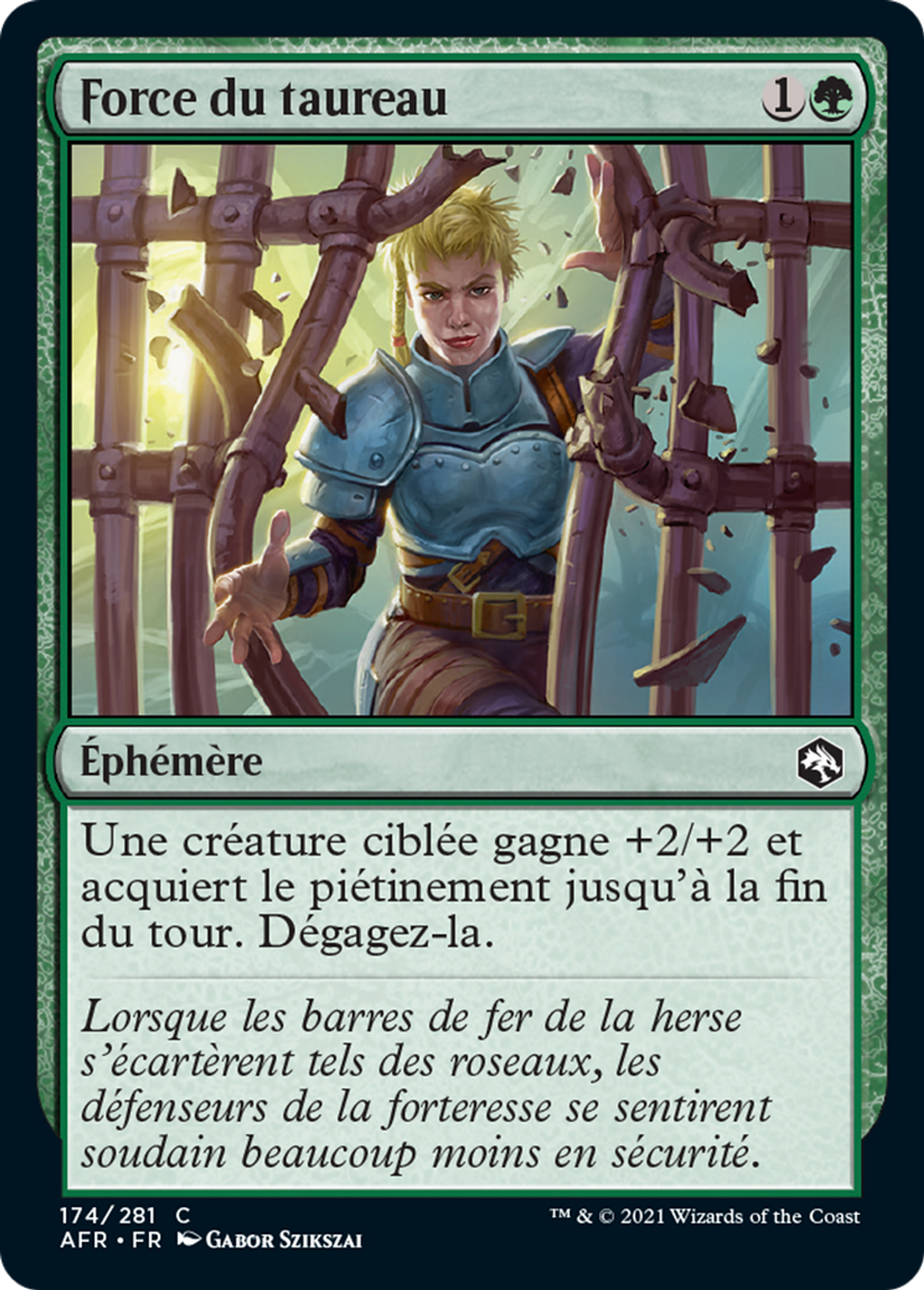 Force du taureau — Adventures in the Forgotten Realms — Magic: The Gathering