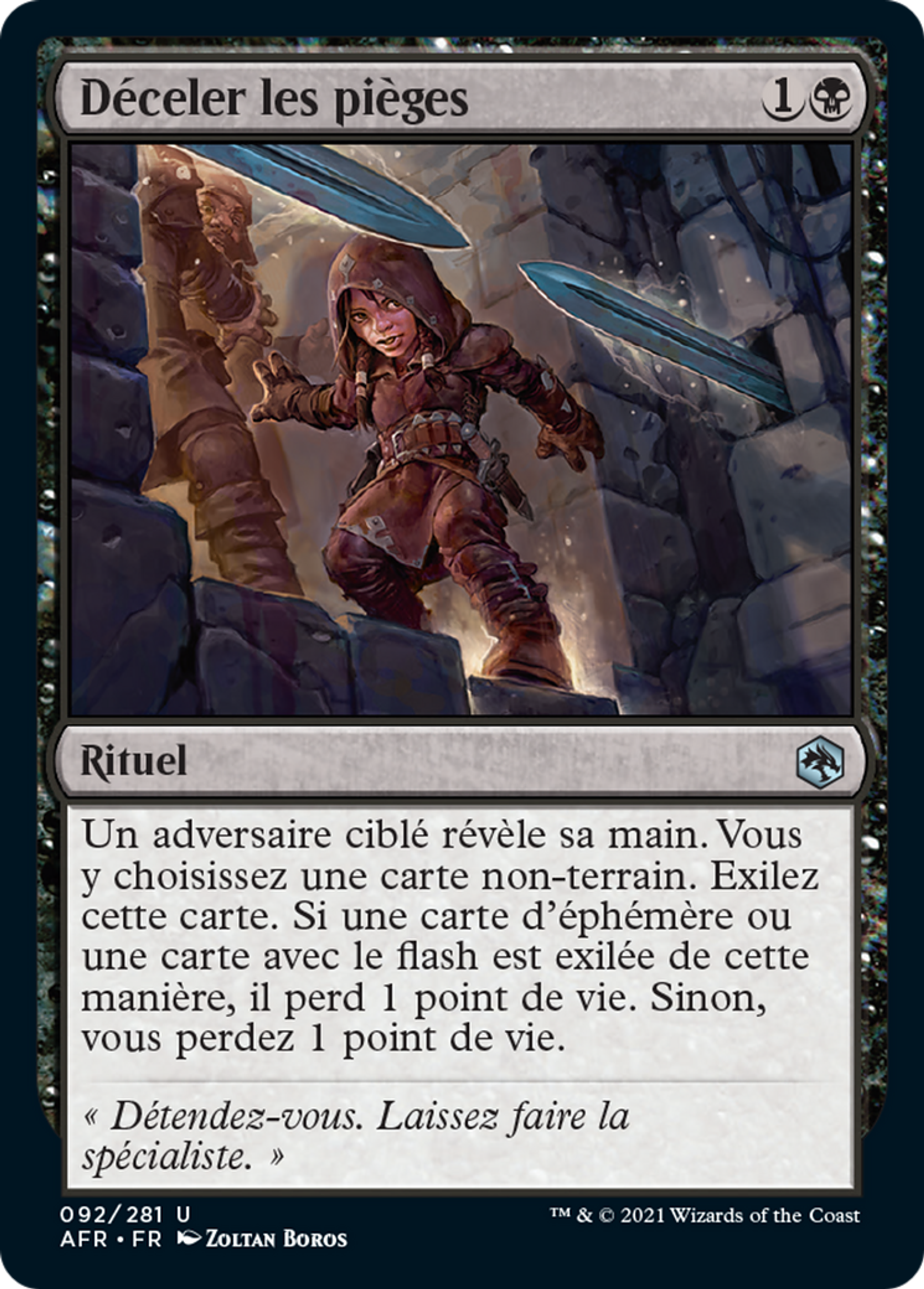 Déceler les pièges — Adventures in the Forgotten Realms — Magic: The Gathering