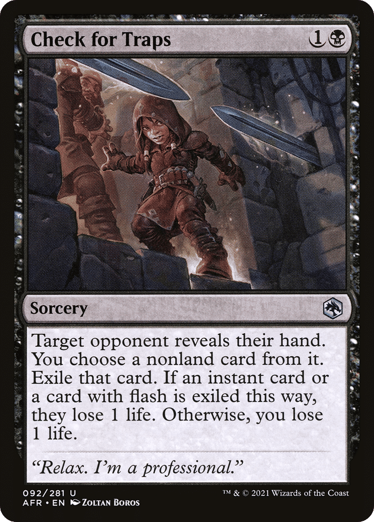 Check for Traps — Adventures in the Forgotten Realms — Magic: The Gathering