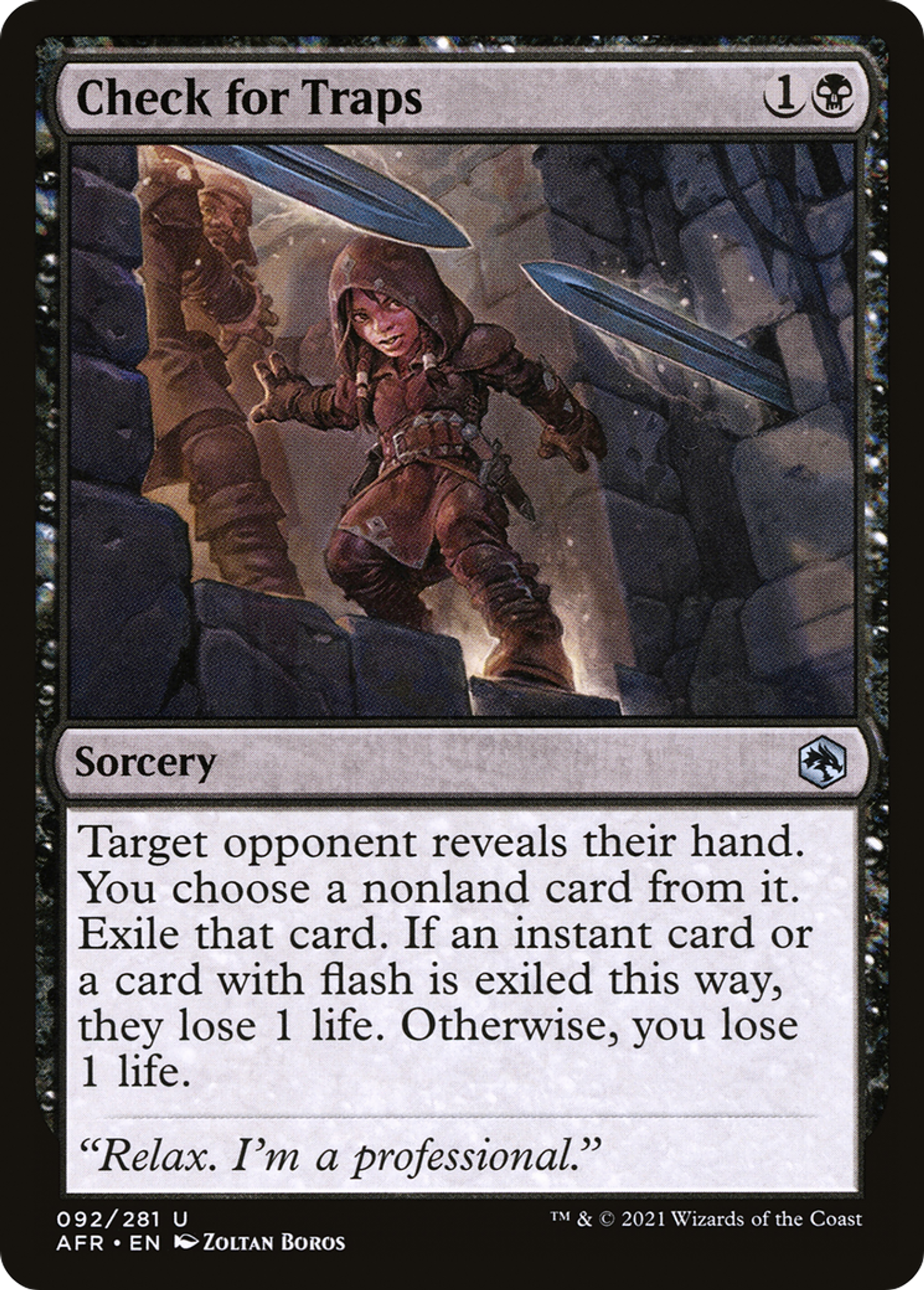 Check for Traps — Adventures in the Forgotten Realms — Magic: The Gathering