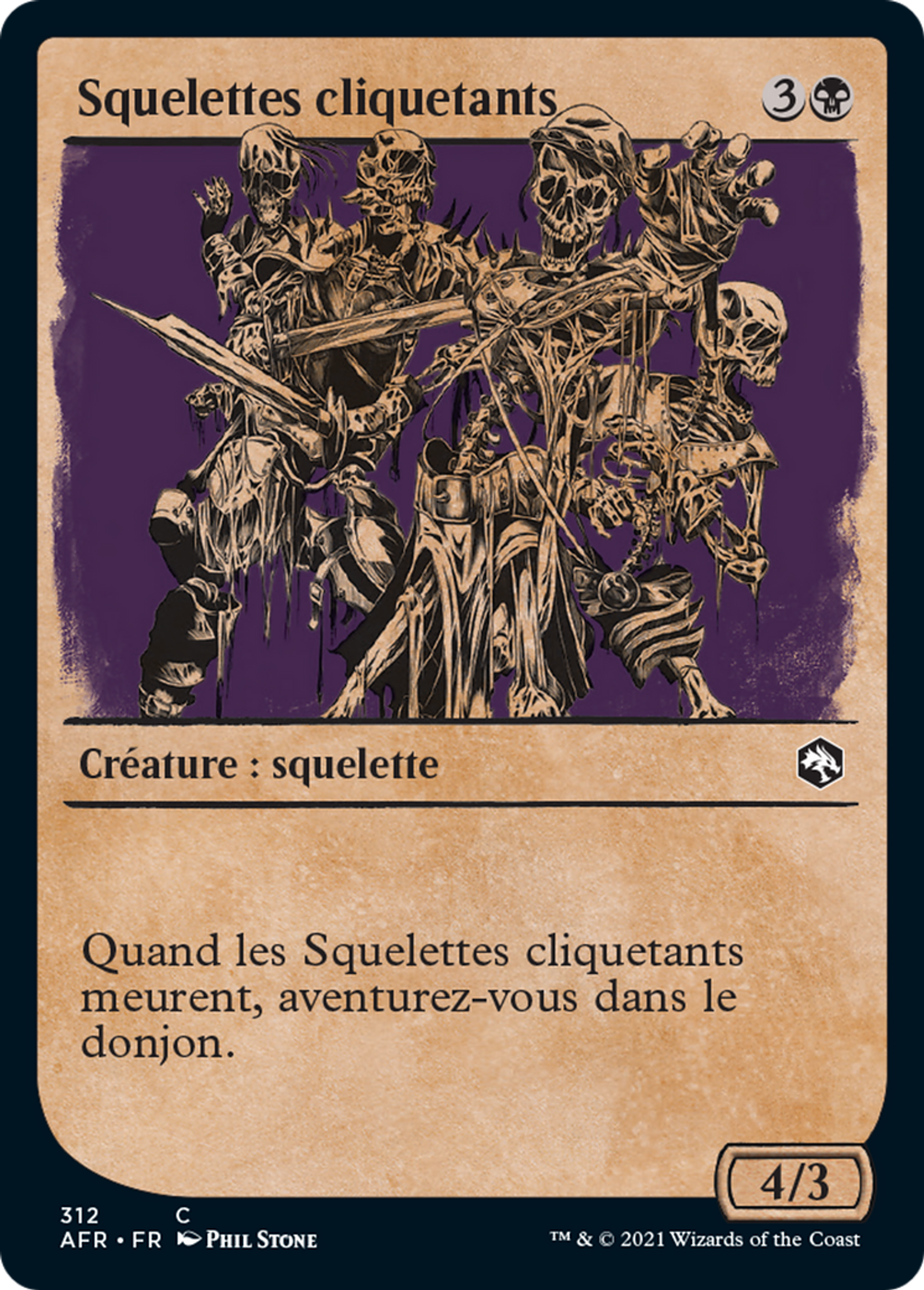 Squelettes cliquetants — Adventures in the Forgotten Realms — Magic: The Gathering